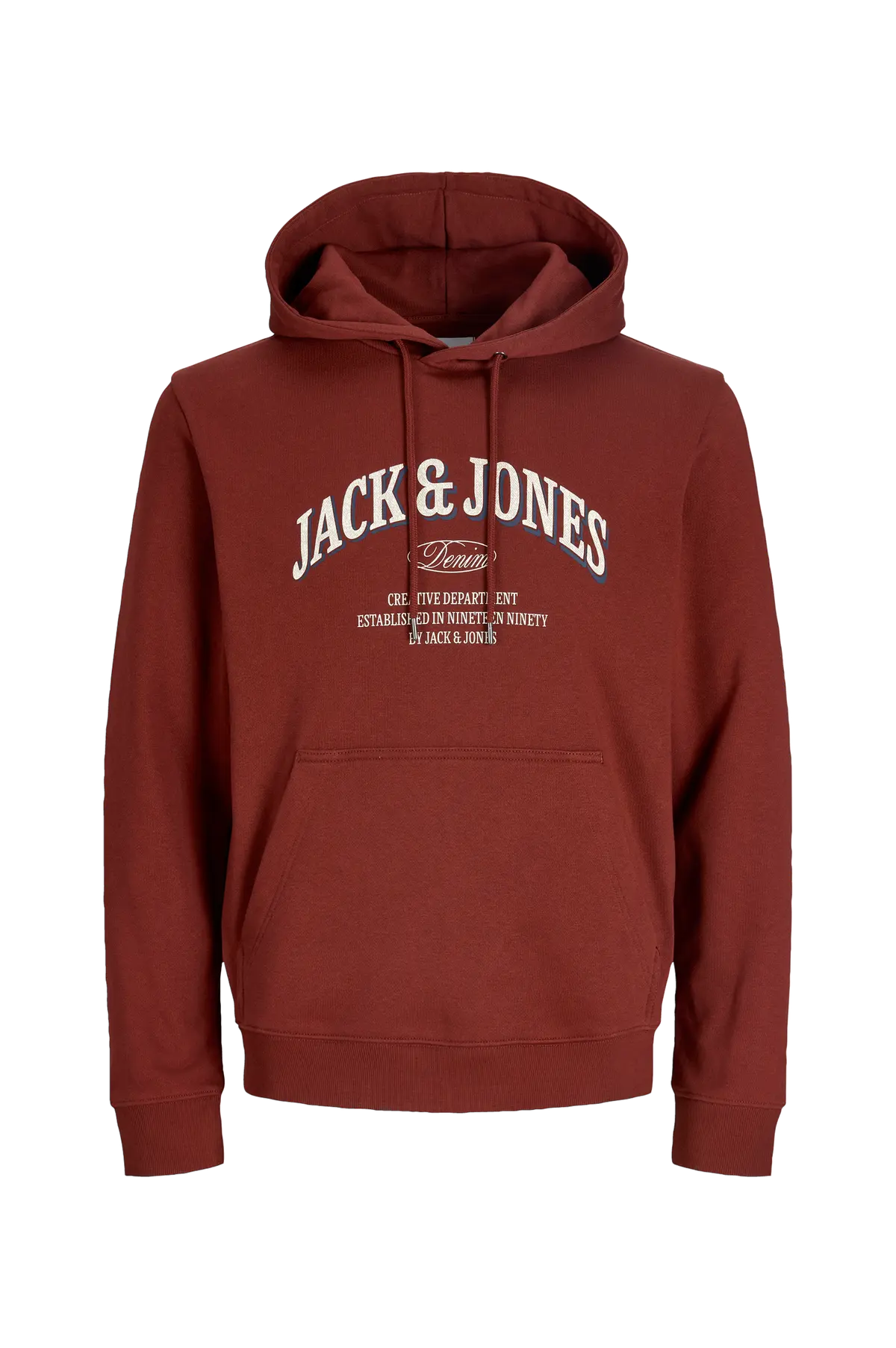 Hettegenser Jjedenver Logo Sweat Hood Sn Fired brick