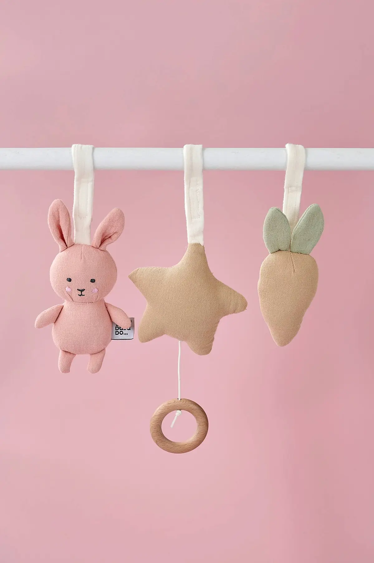 Babygym leker Bunny rosa Rosa