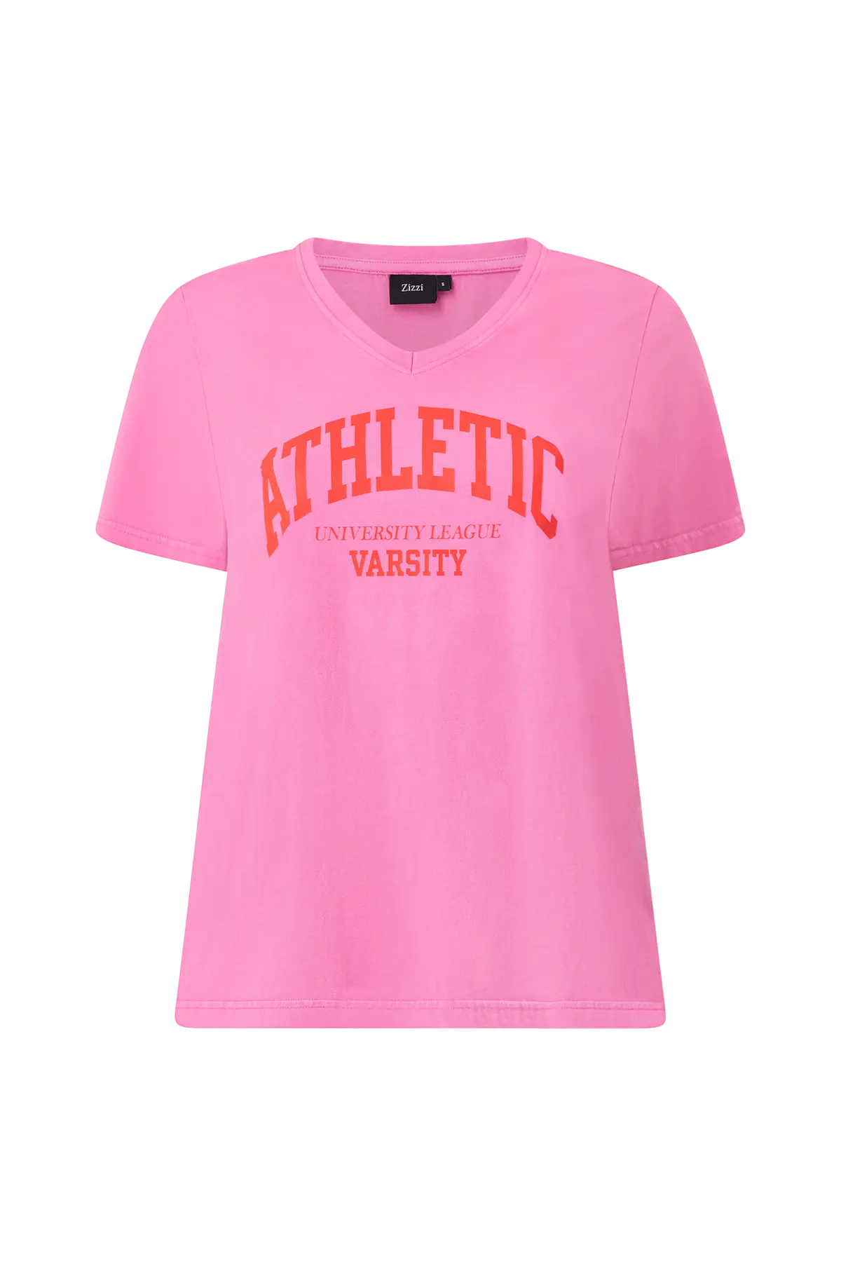 T-skjorte Merin, S/S,V-Neck Straight Tee W. o.washed athletic