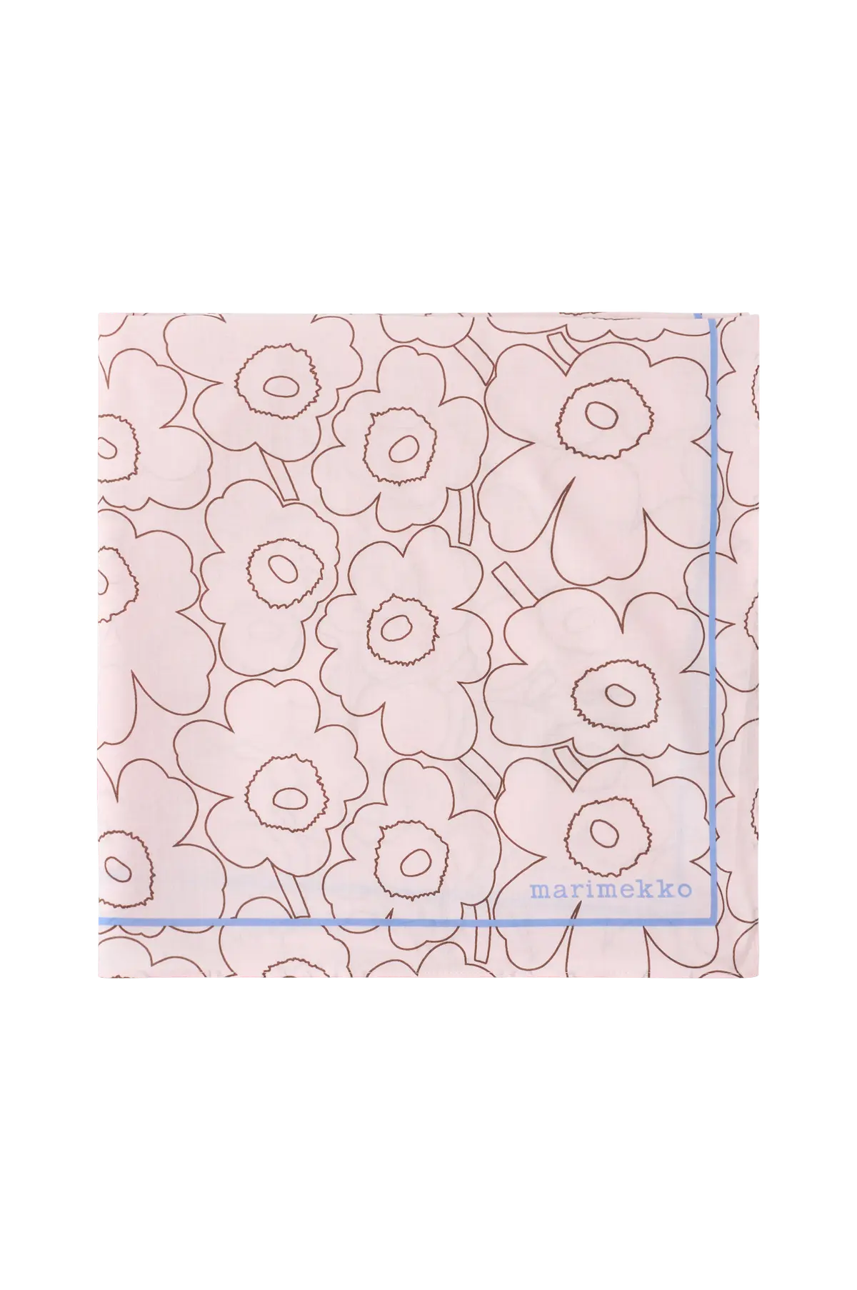 Skjerf Pesofati Piirto Unikko Light Pink, , Brown Light Blue