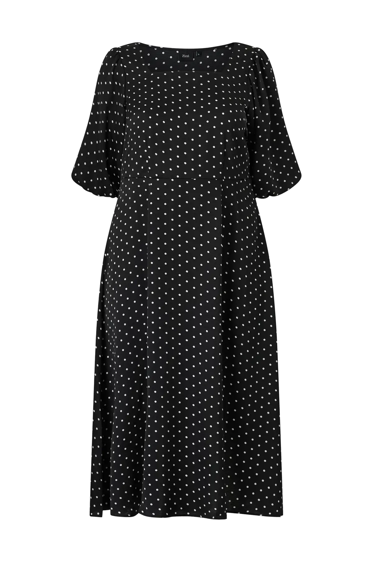 Kjole Mufida Black white dot