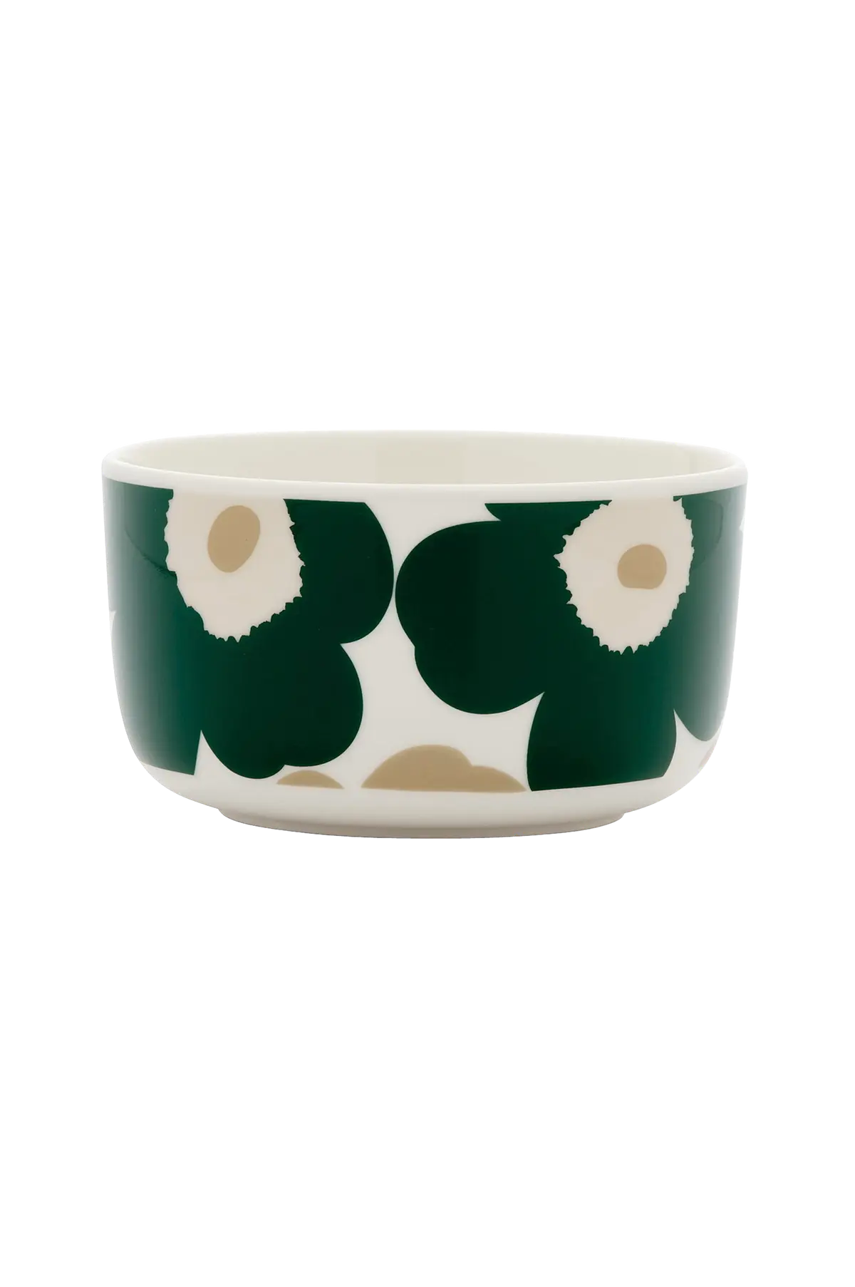 Unikko Bowl 5Dl hvit, d.grønn, beige, lt.sand