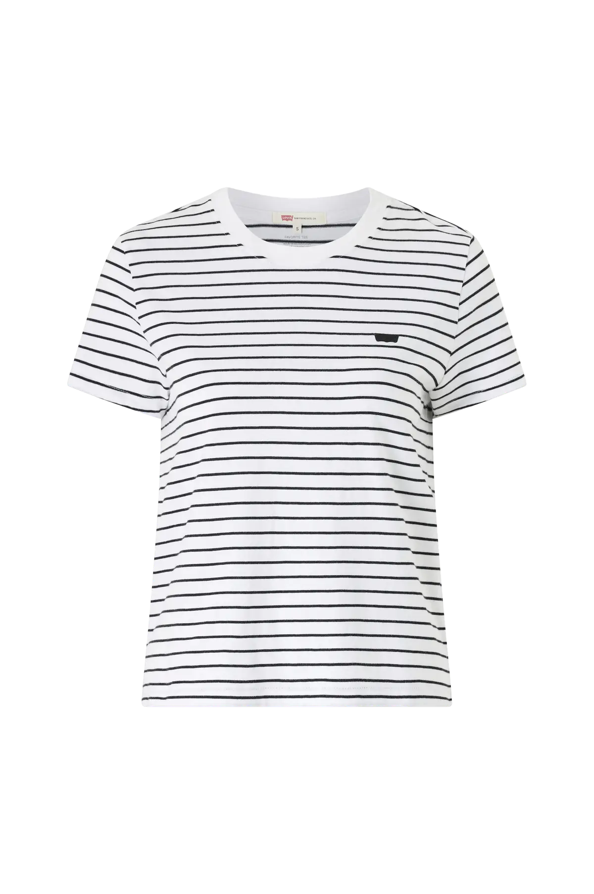 T-skjorte Favorite Cotton Tee HM Golf course stripe bright white anthracite night jersey