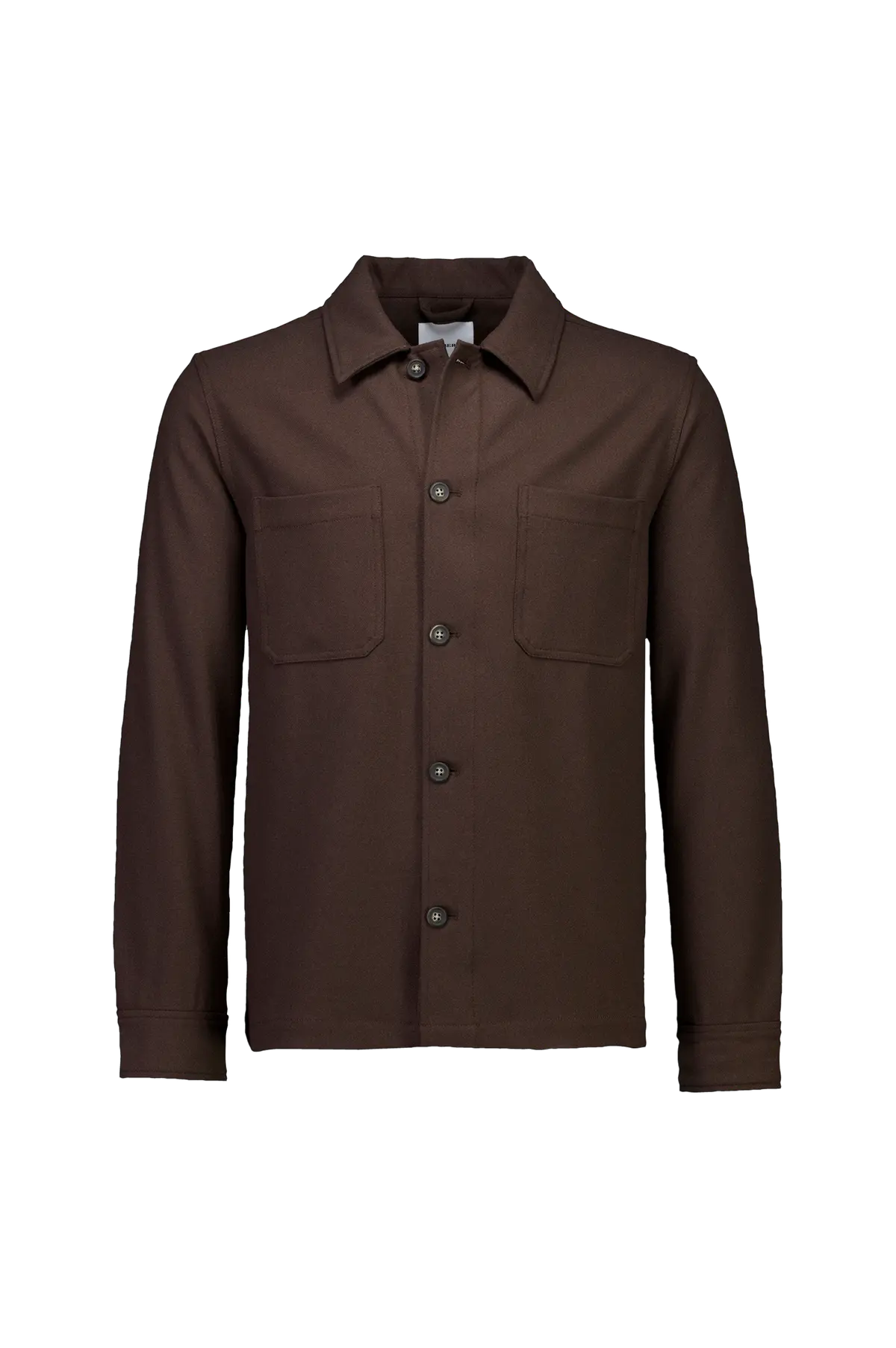 Overtreksskjorte Superflex brushed mel overshirt Brown melange