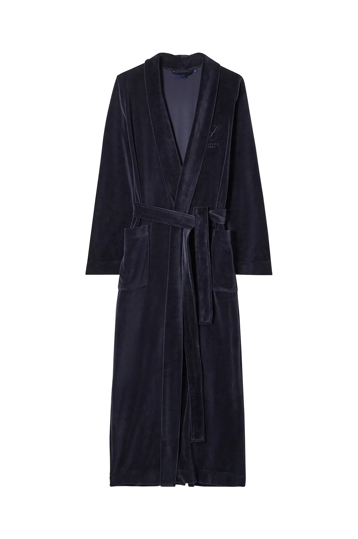 Velour-morgenkåpe Dark Blue