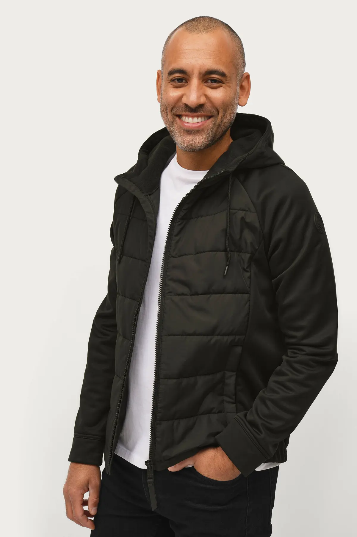 Jakke Hugh Hybrid Jacket Black