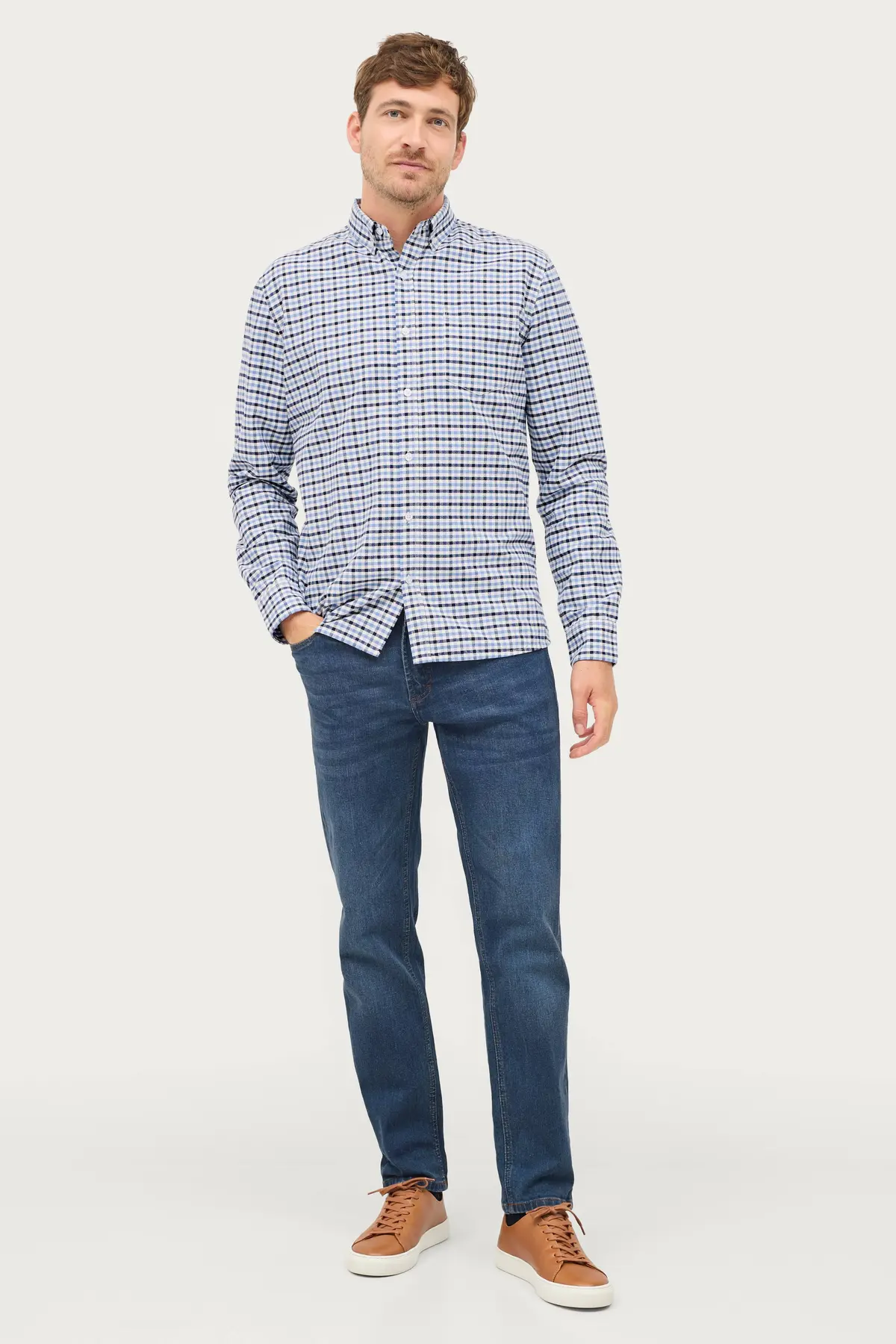 Jeans Warrick Blå