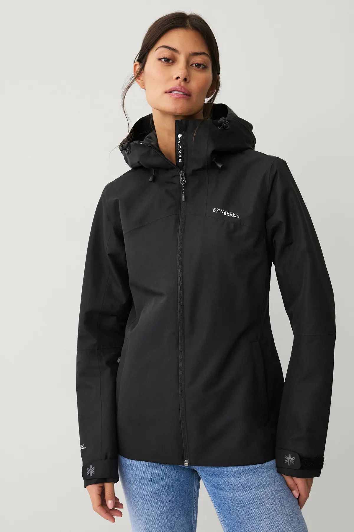 Skalljakke Shell Jacket W Svart