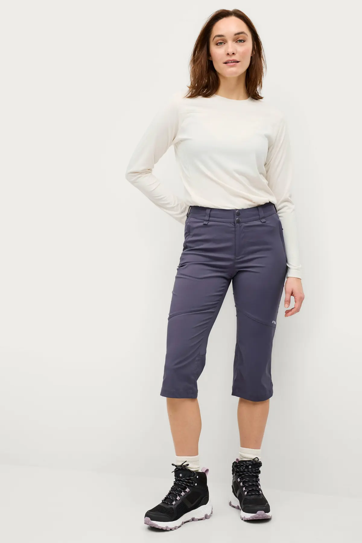 Turbukser Lightweight Trekking Capri Mørk grå
