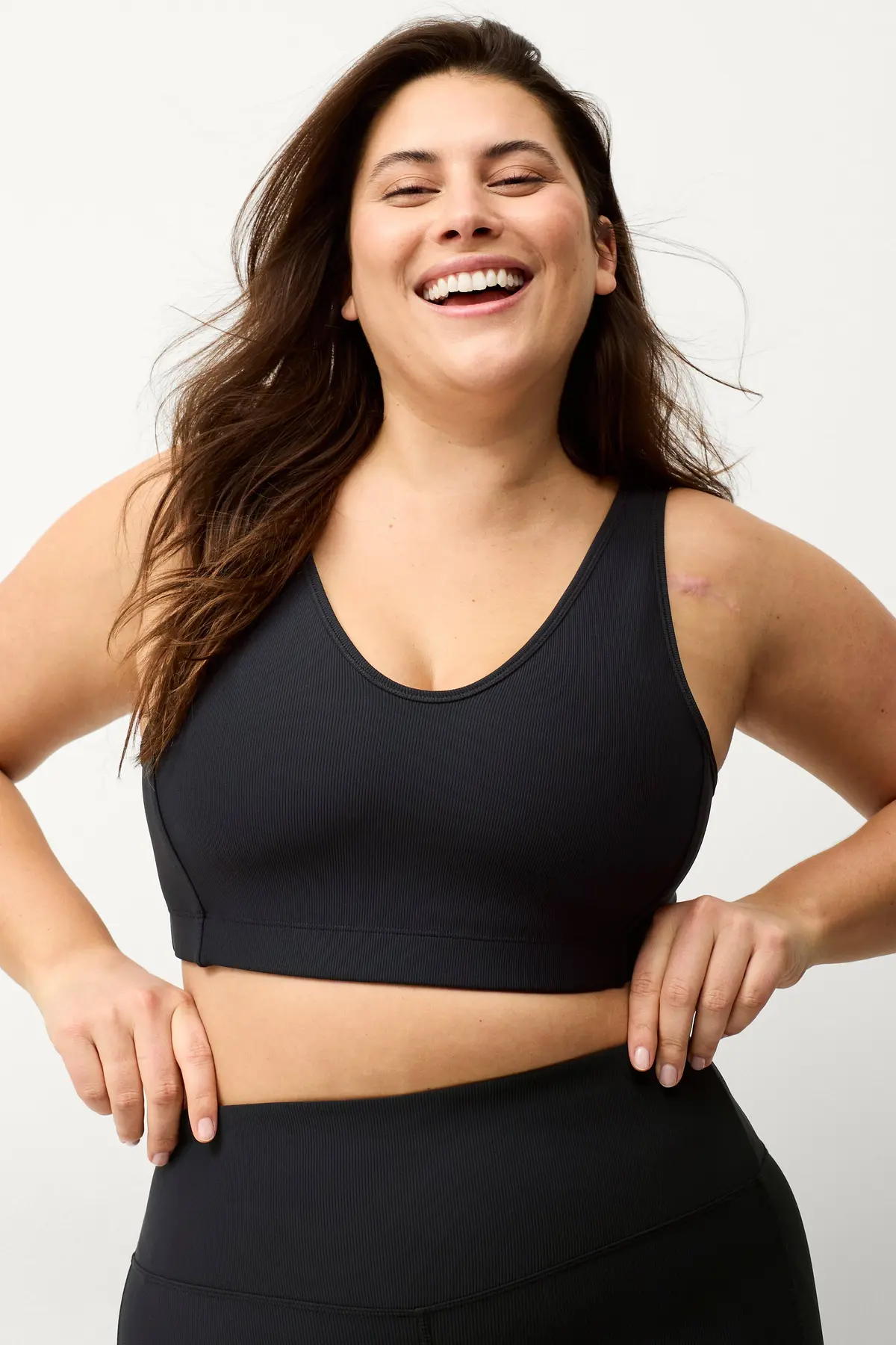 Sports-BH V-neck Structure Svart