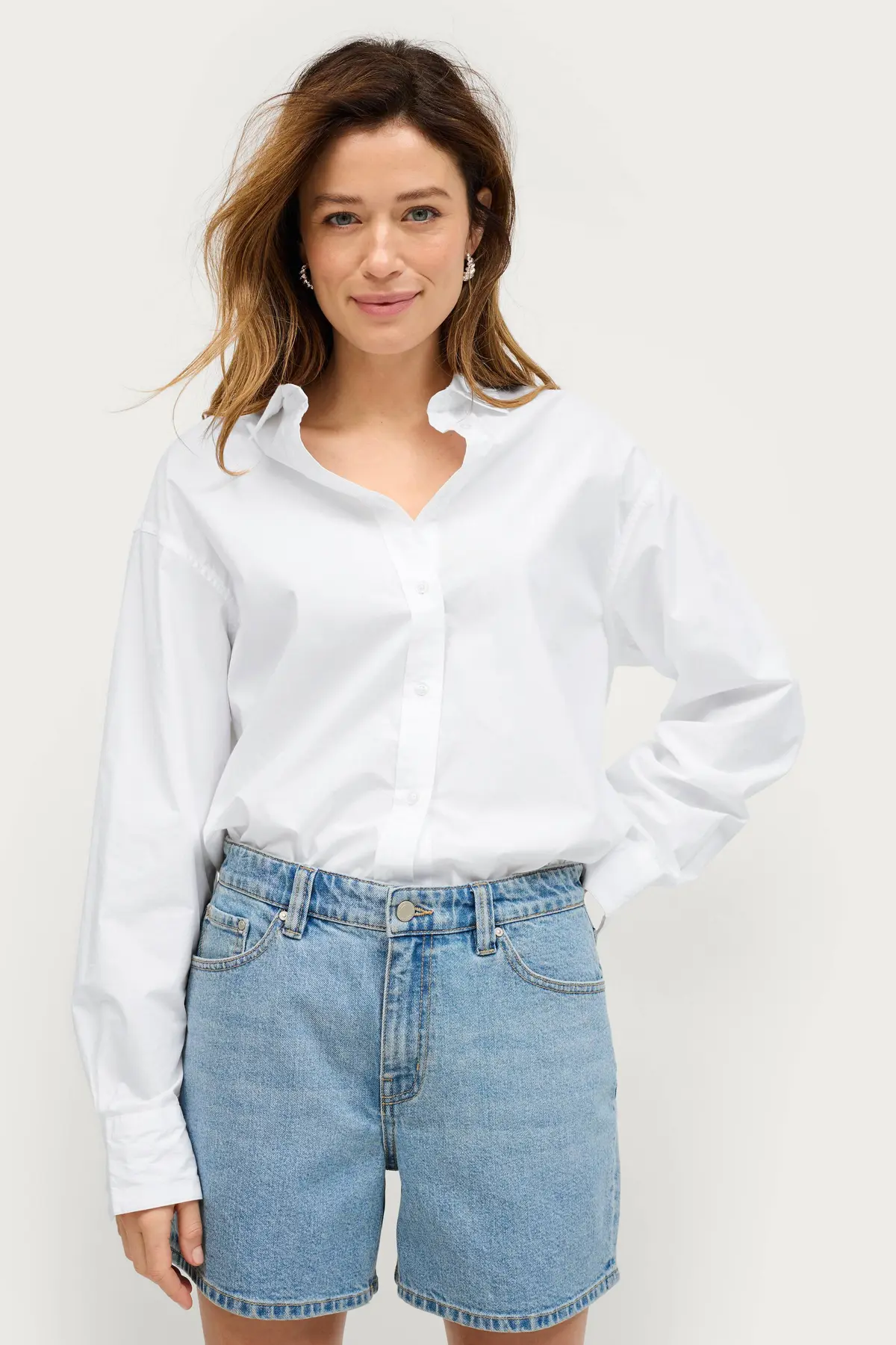 Jeans-shorts Petra Mom Denim blå