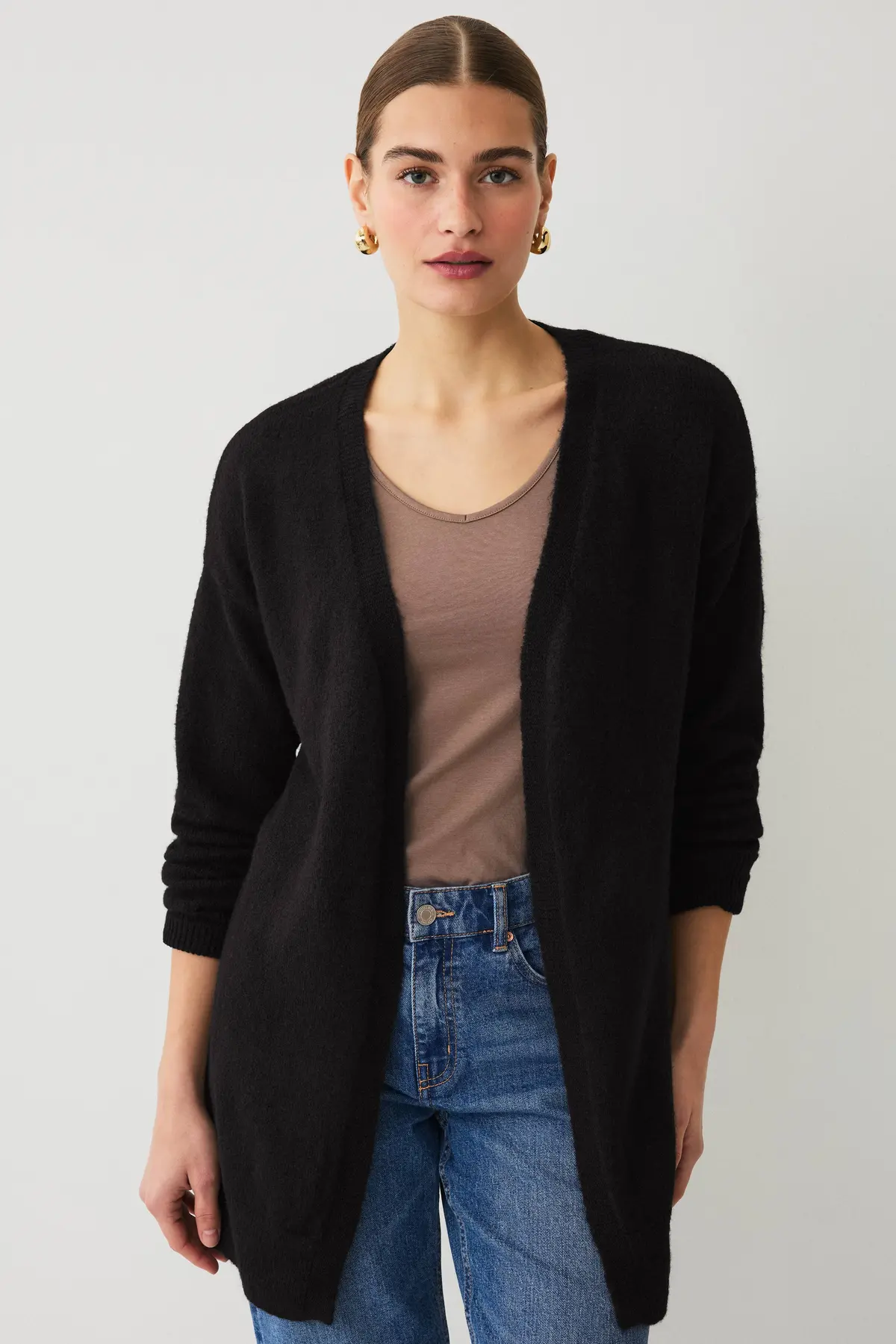 Strikket cardigan Svart