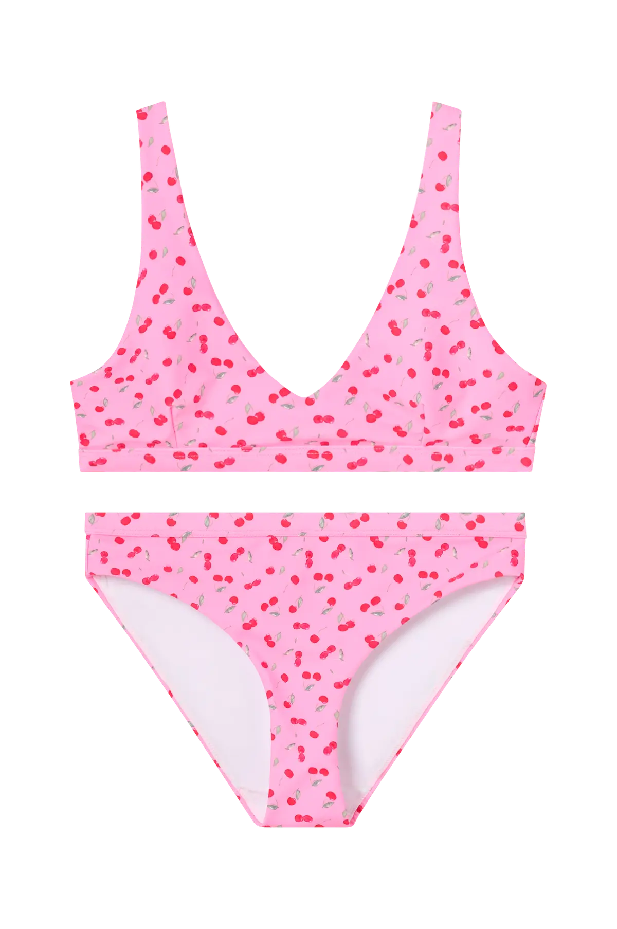 Mønstret bikinisett Rosa kirsebær