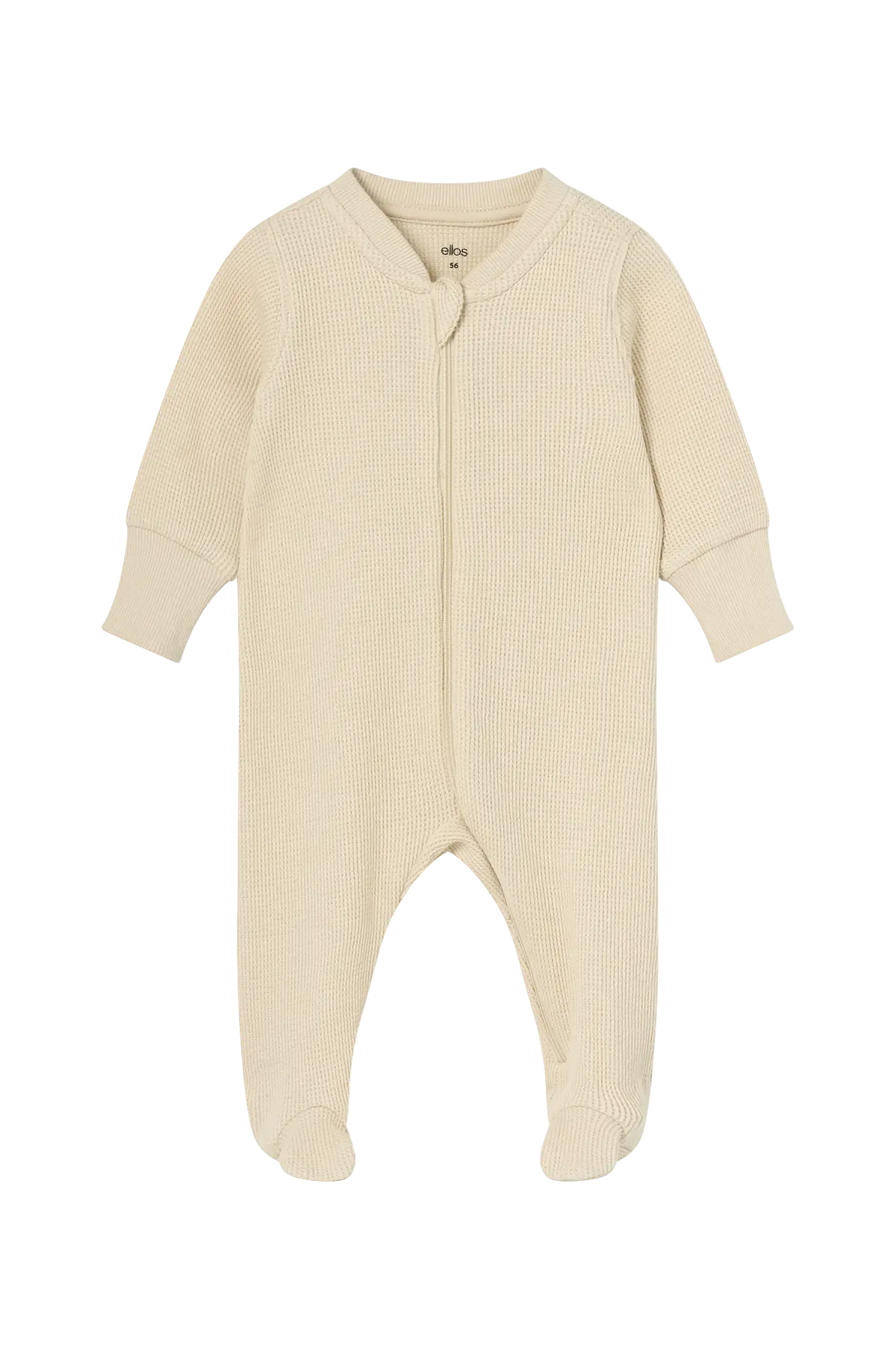Jumpsuit med vaffelstruktur Beige