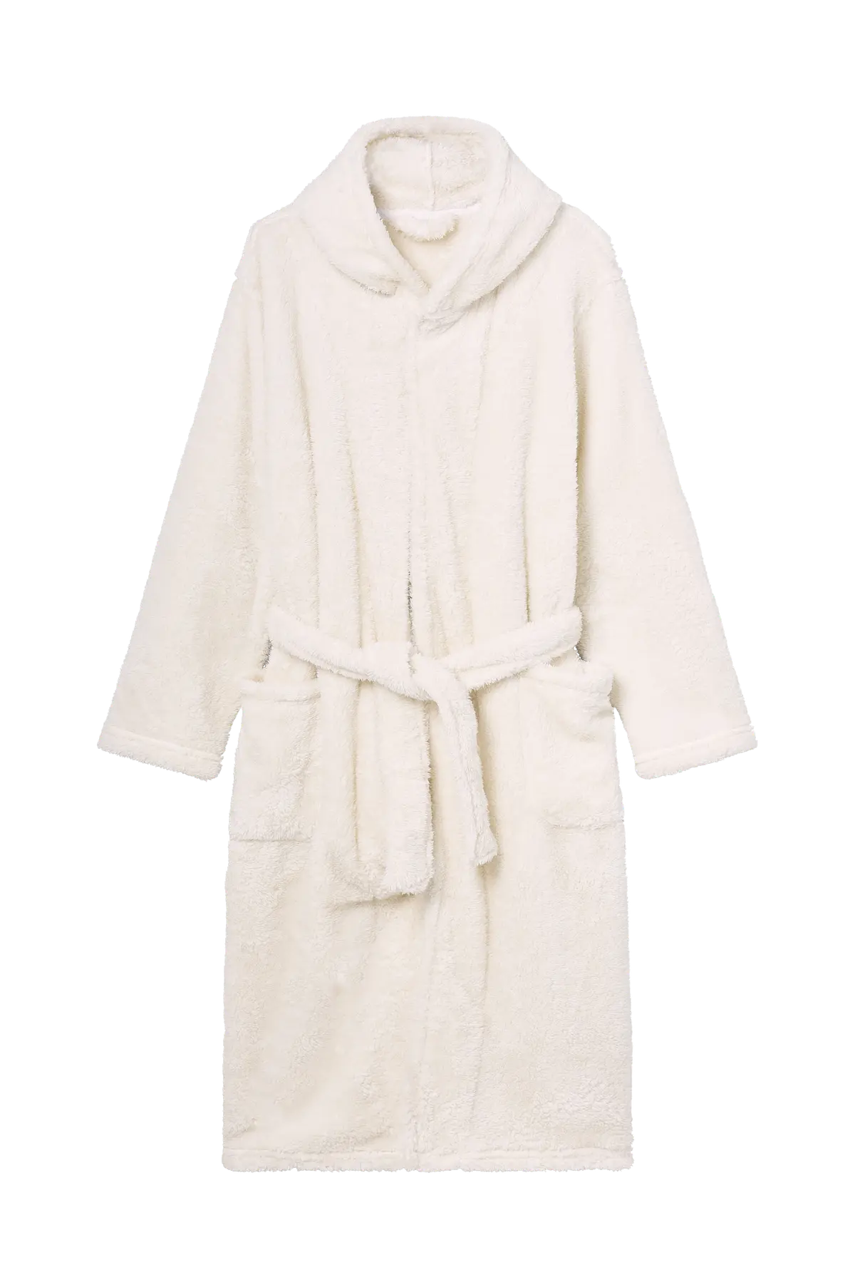 Morgenkåpe i teddy-fleece Beige