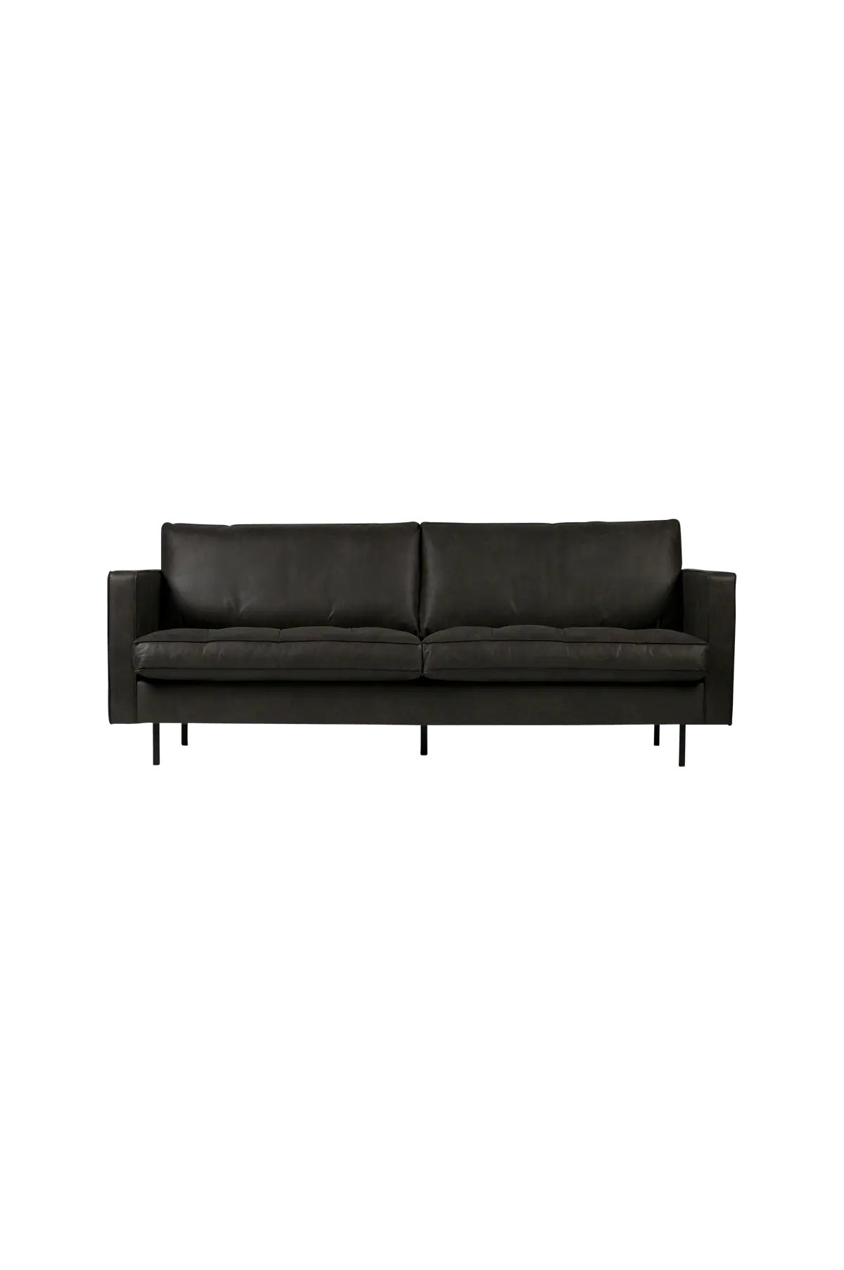 Soffa Rodeo 2,5-sits, klassisk stil Svart
