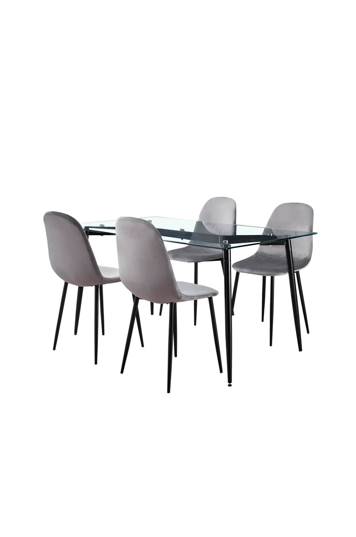 Spisegruppe Arezzo 140 inkl. 4 stk Johannes stol