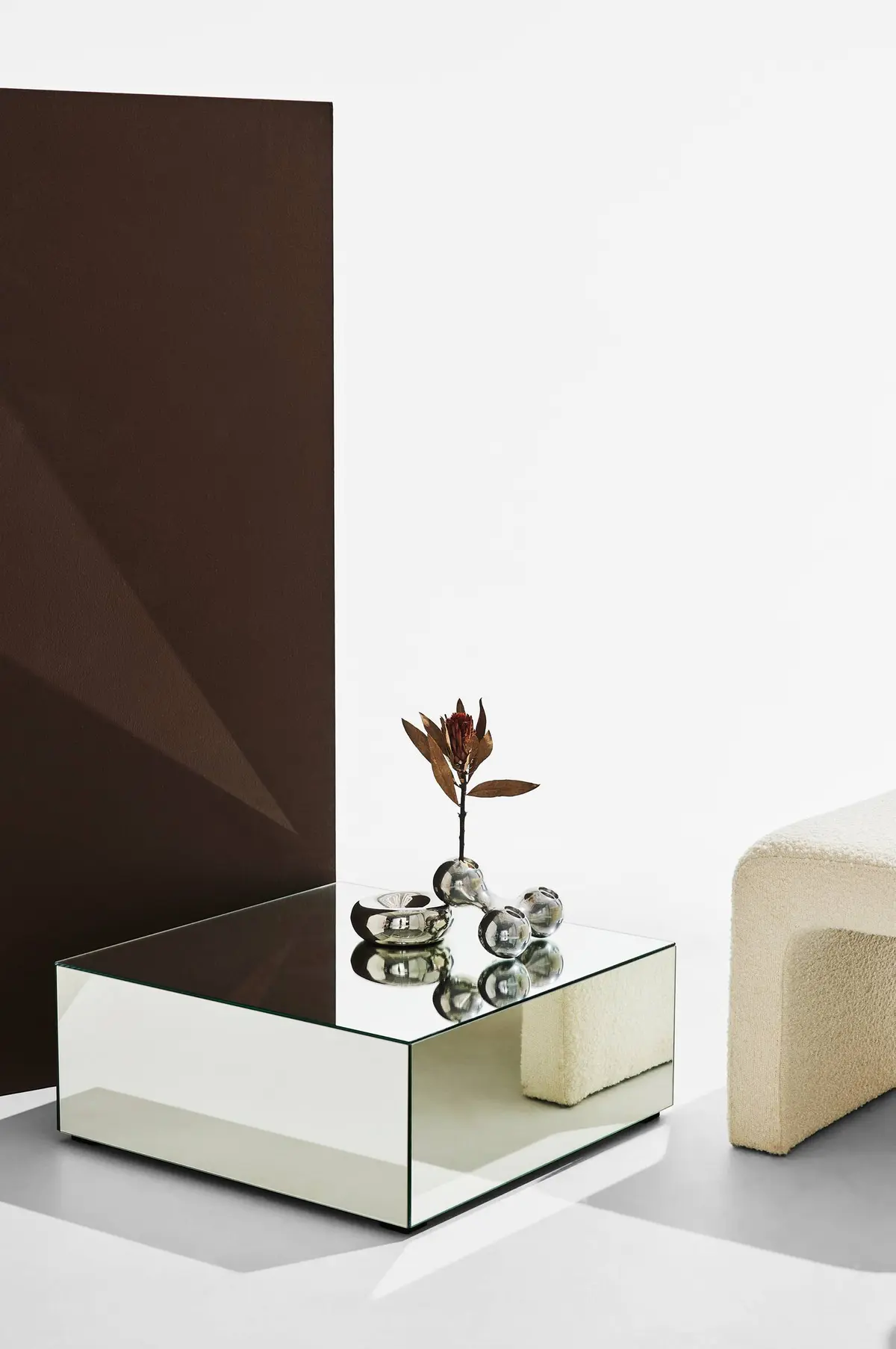 Ponti bord i speilglass 60x60 cm