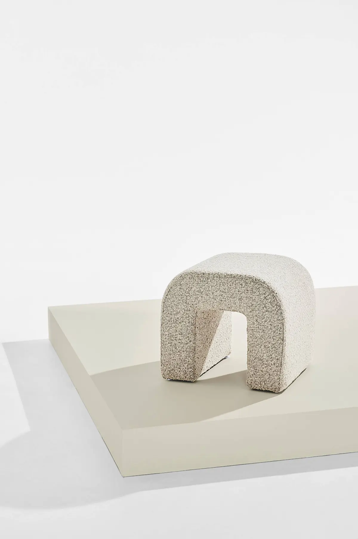 Odette puff i bouclé 45x41 cm