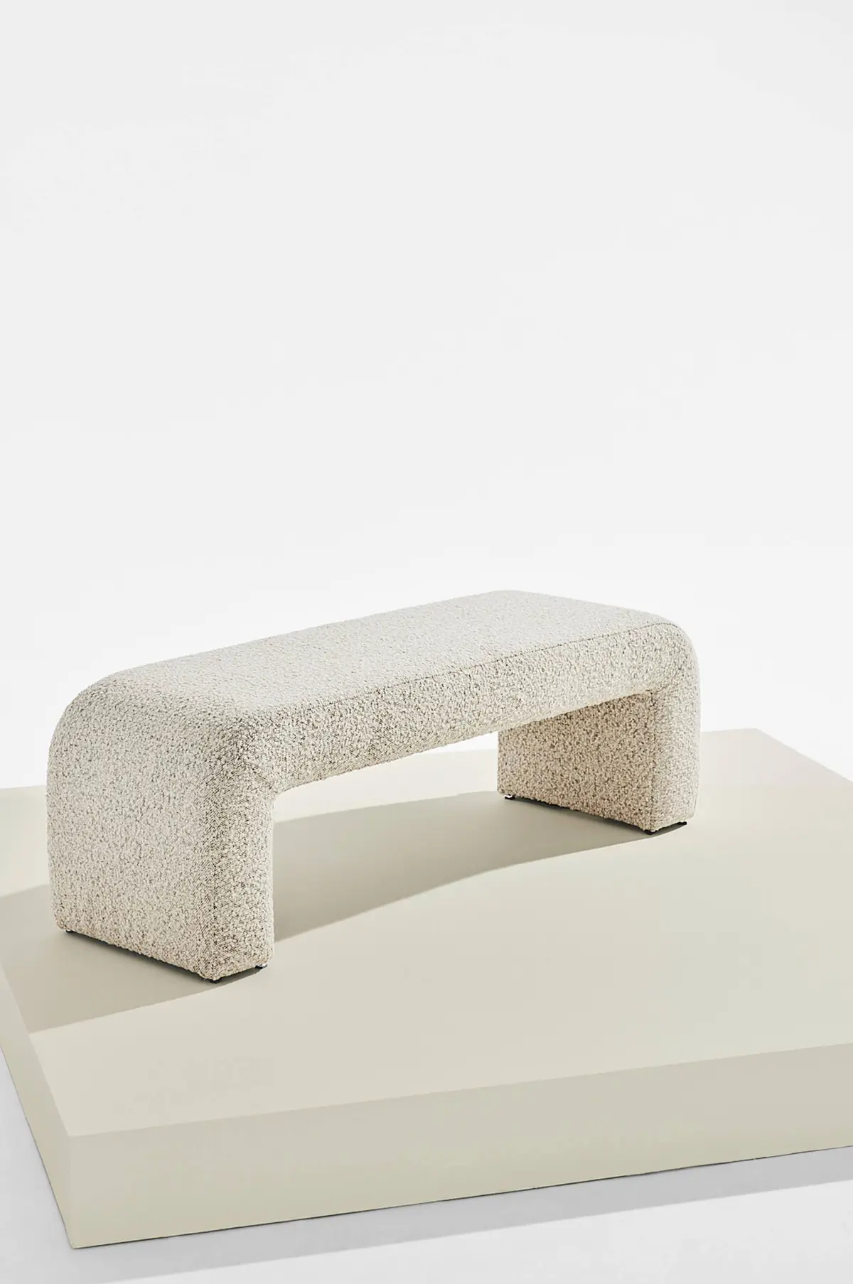 Odette benk i bouclé 120x41 cm
