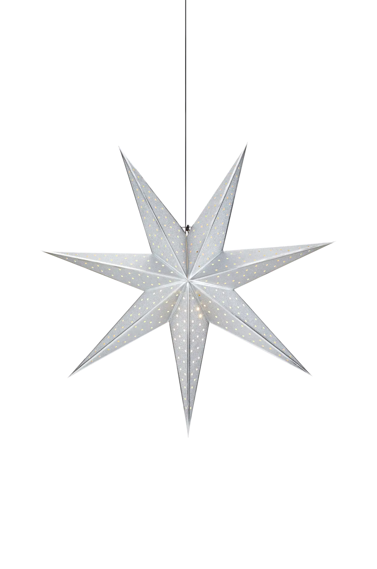 GLITTER Pendel Stjerne 75 cm