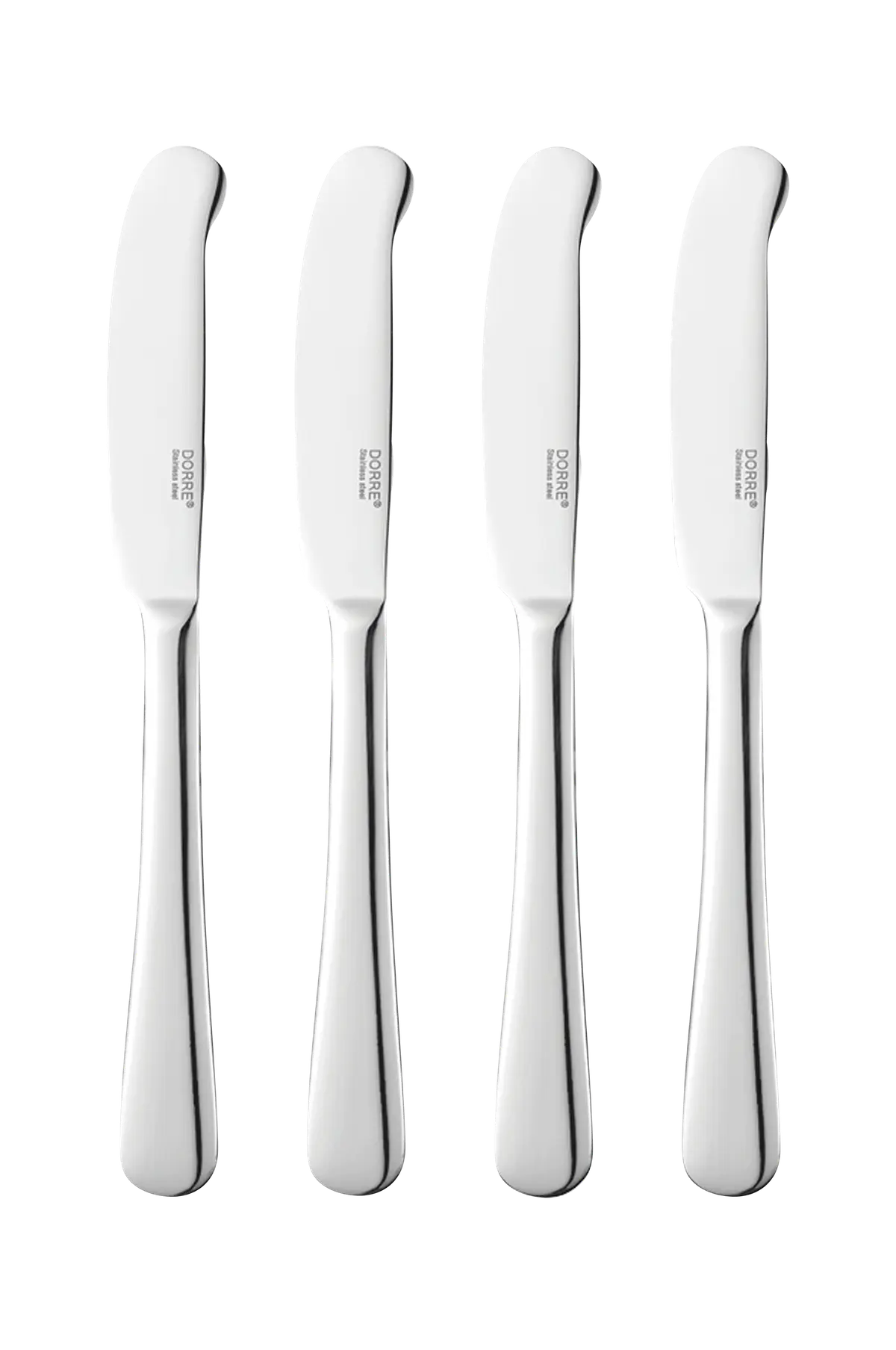 Smørkniv Sheli 4-pk Rustfritt stål