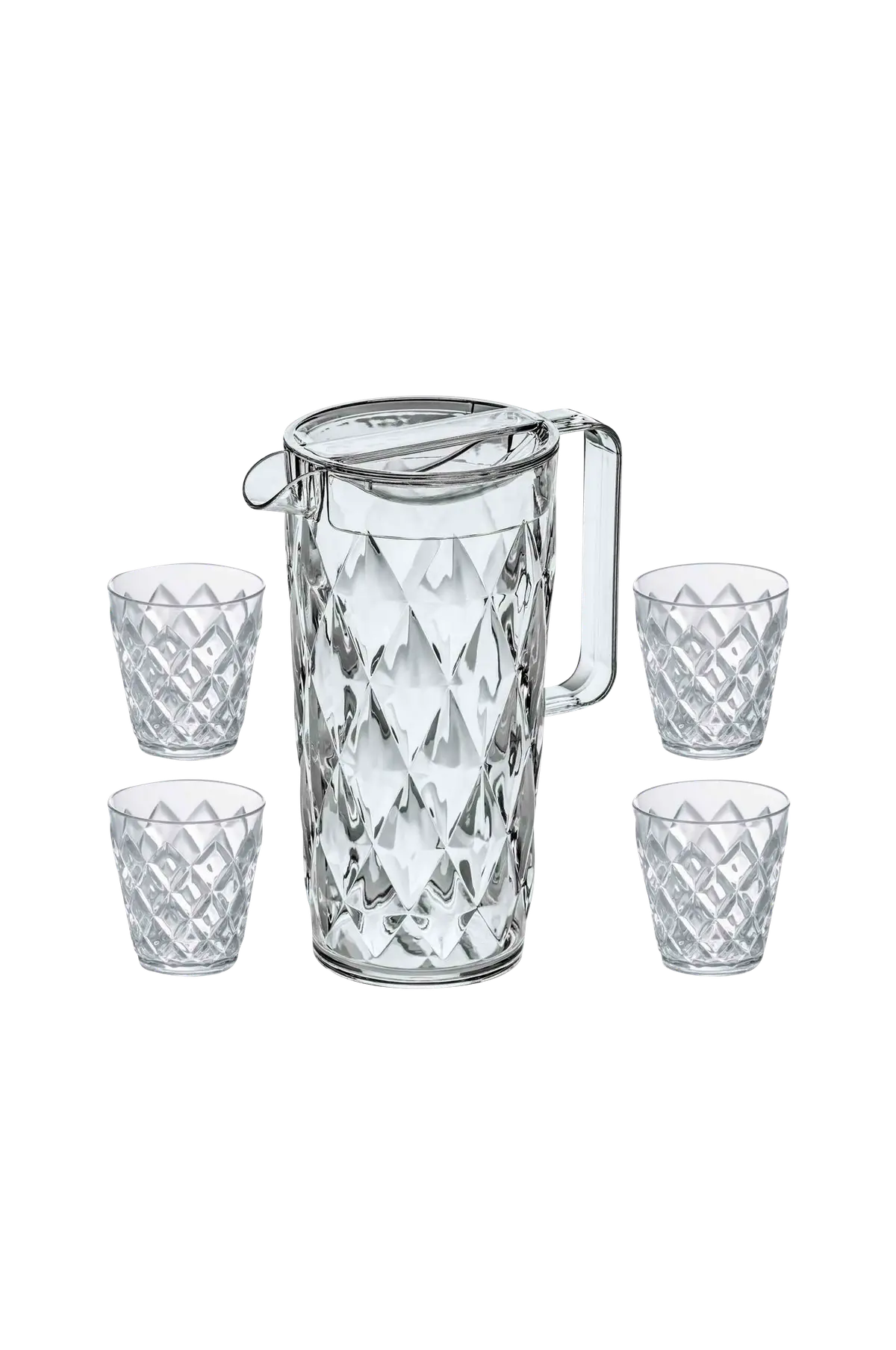 Karaffel Sett Inkl 4 Glass CRYSTAL 1,6L