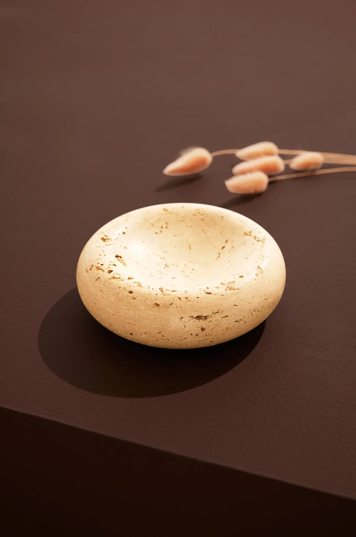 Moon skål travertine Ø15 cm