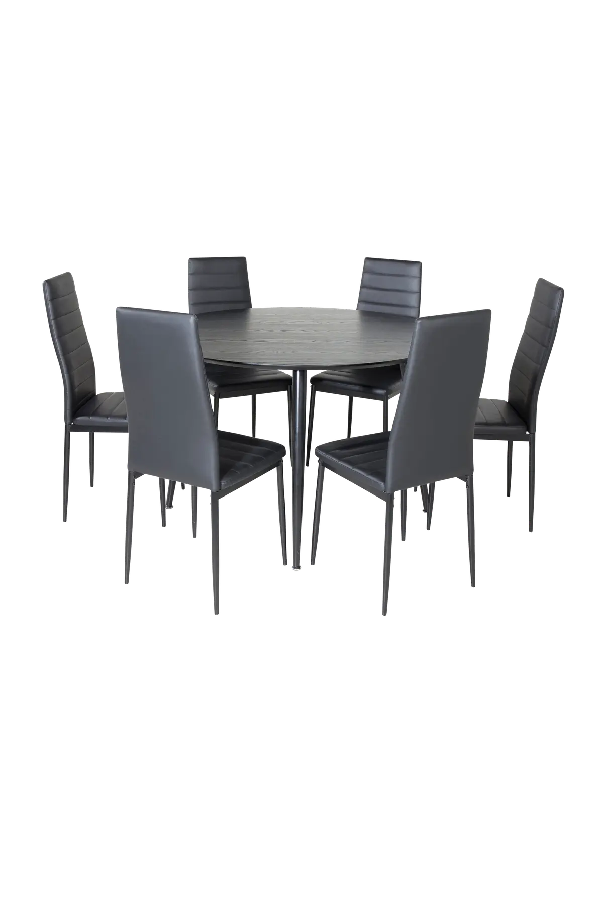 Spisegruppe Dipp med 6 stk stoler Slim