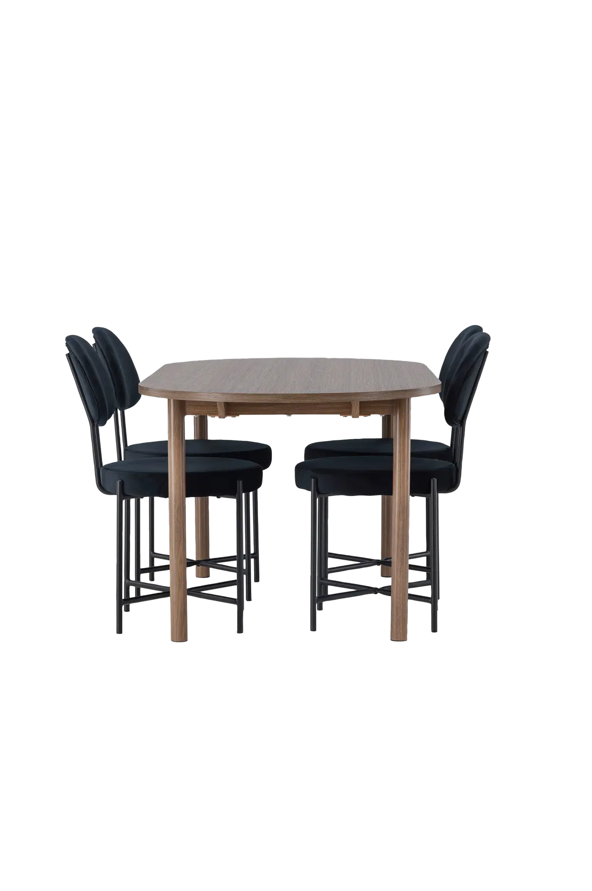 Spisegruppe Andy med 4 stk stoler Stella
