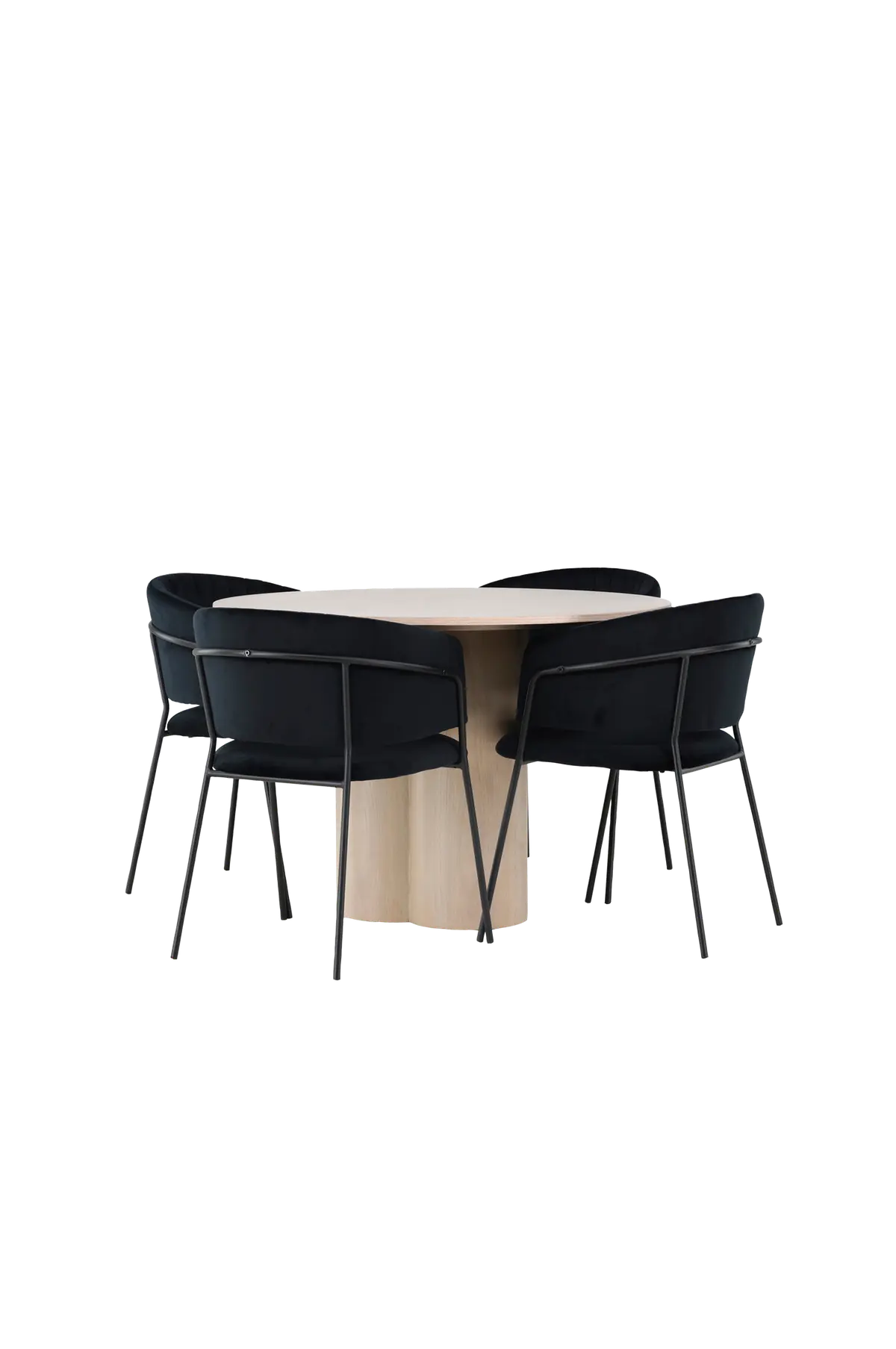 Spisegruppe Olivia med 4 stk stoler Selma