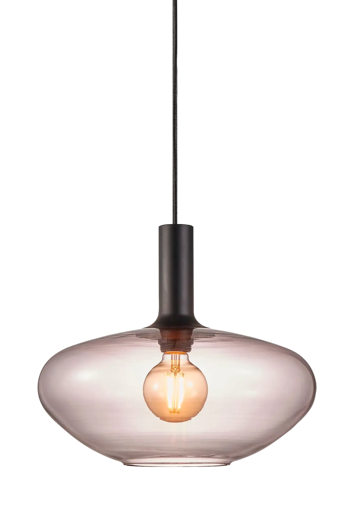 Taklampe Alton 35 Røykfarget/svart