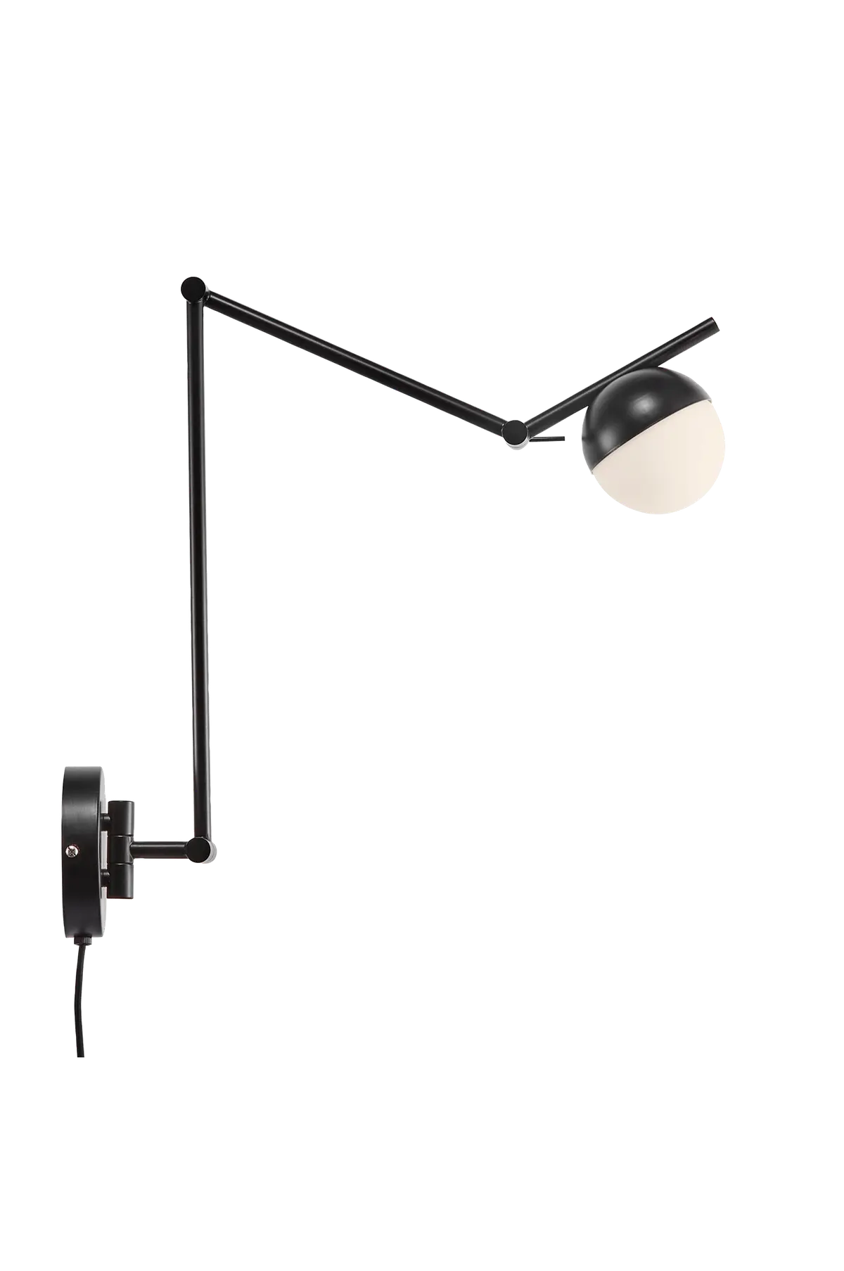 Vegglampe Contina Svart/opal
