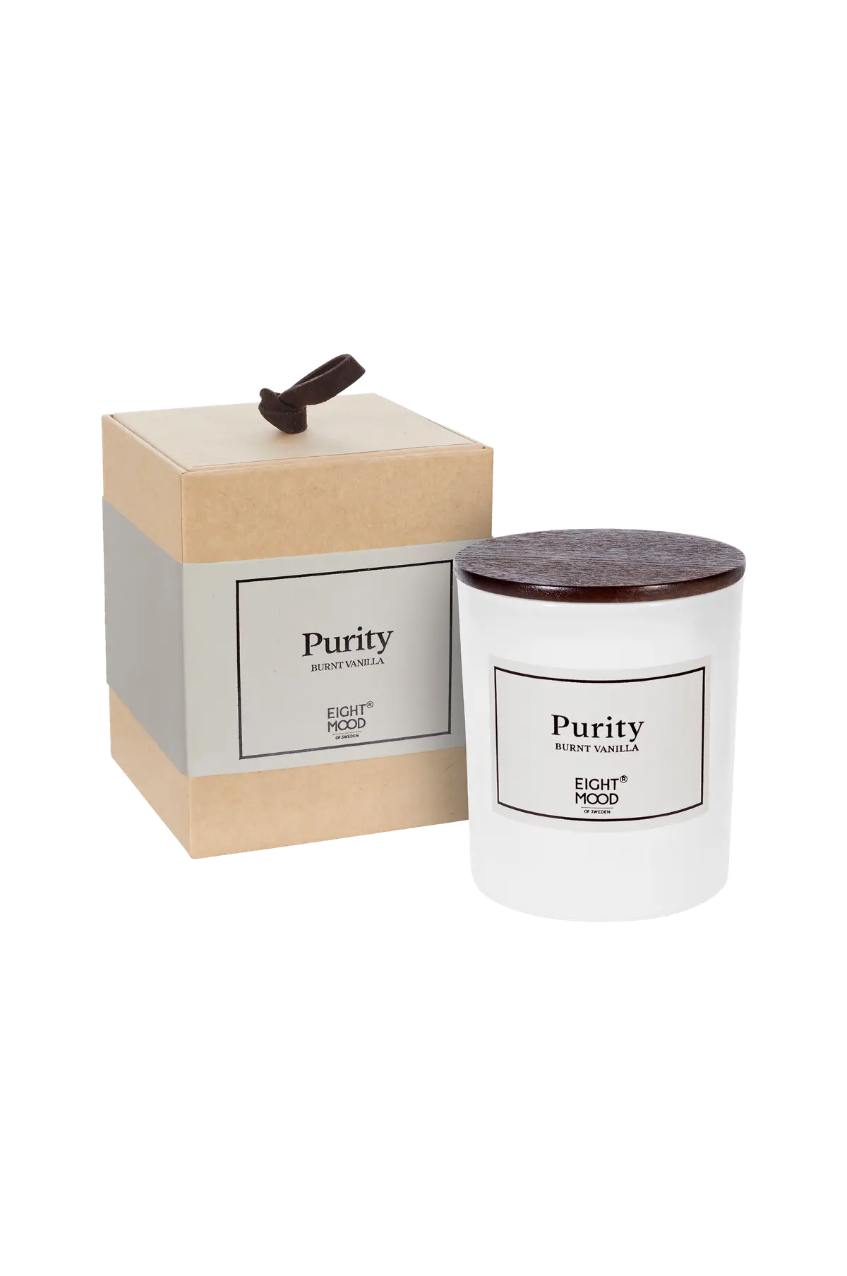 Duftlys, Purity Burnt vanilla Beige/brun/hvit