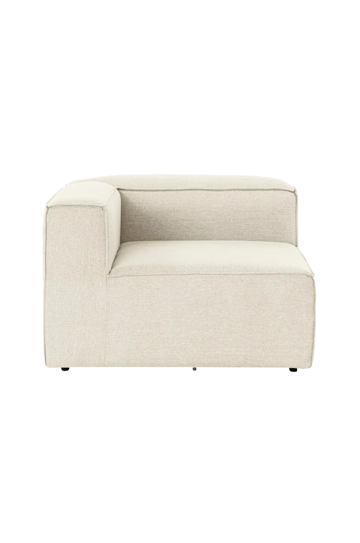 1-seters sofa -Brinly Left Ecru
