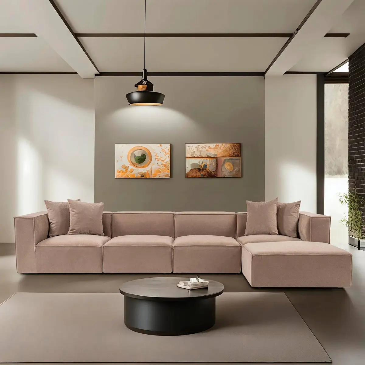 Hjørnesofa Snezzy Cappucino