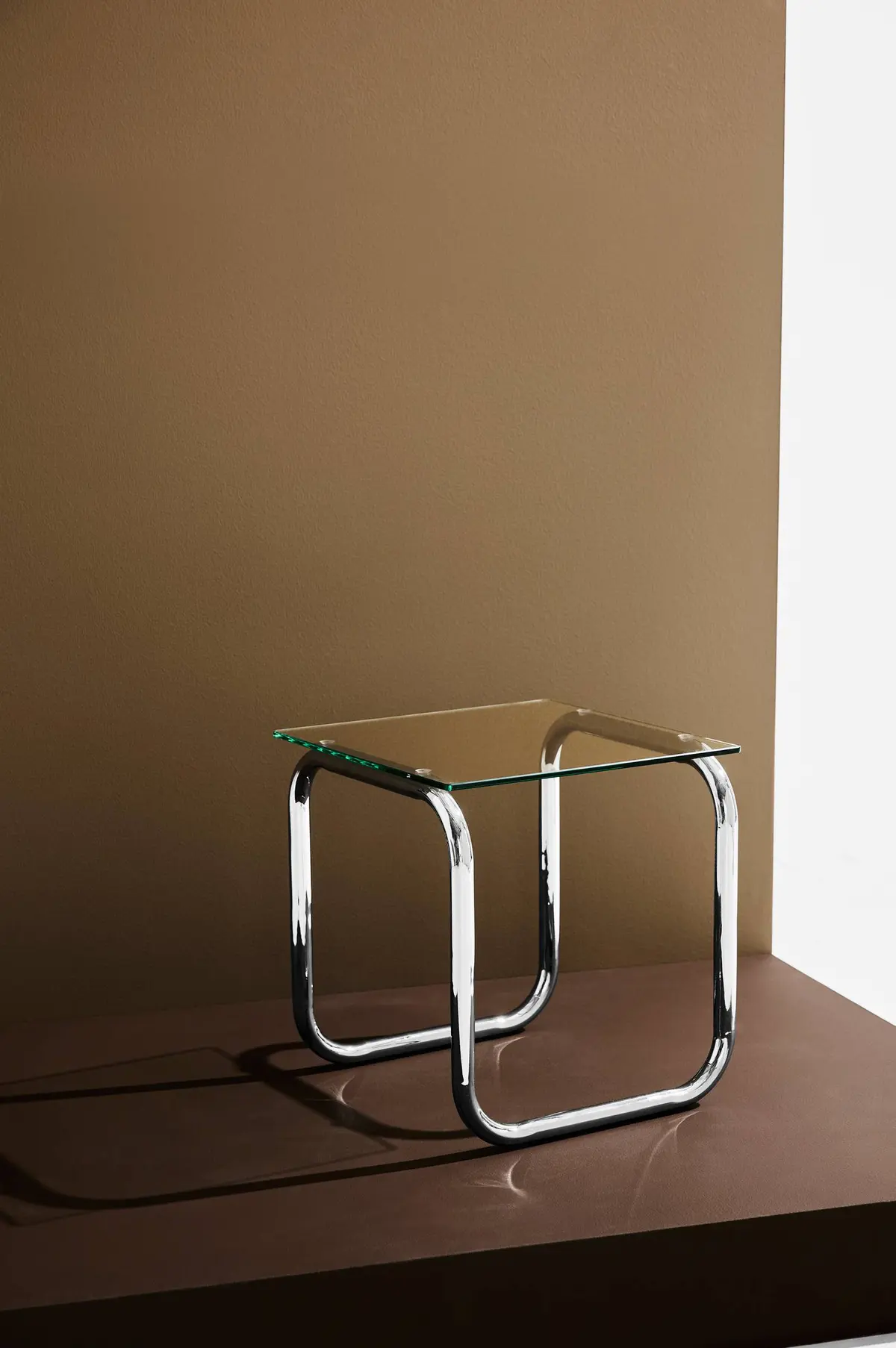 Lulu sidebord krom/glass høyde 45 cm