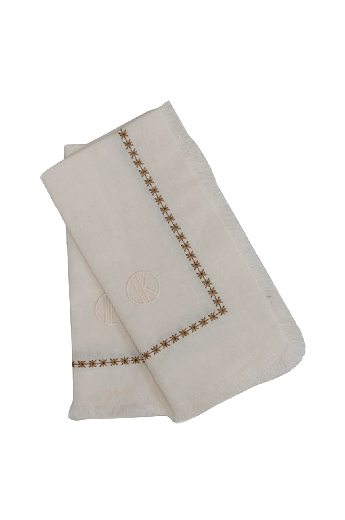 Serviett Blanc 2-pakning Vit/Beige