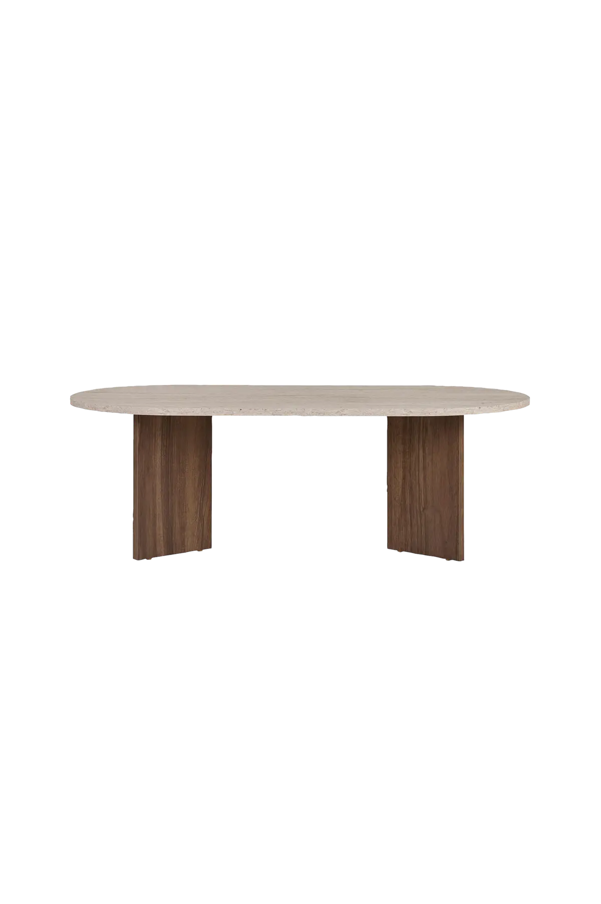 Salongbord Sable Travertine/walnut