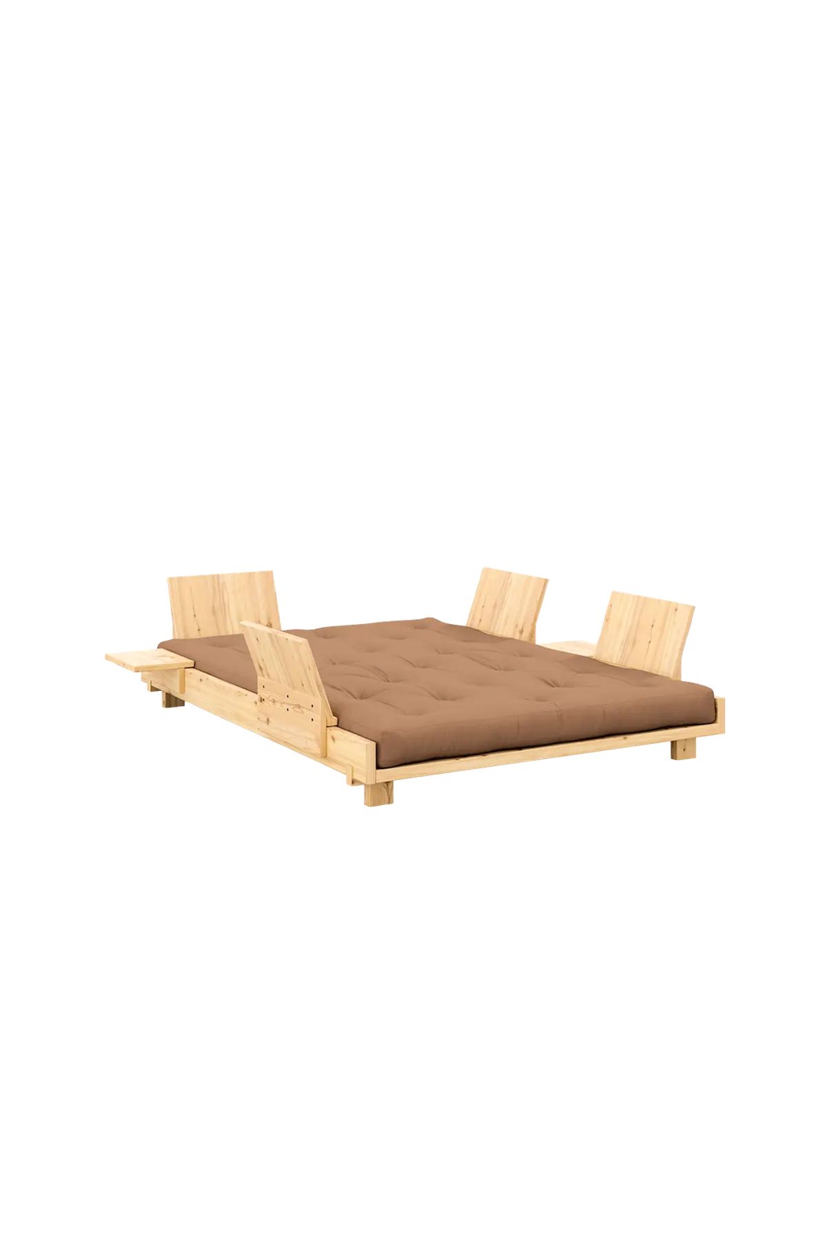 Social Sovesofa m. 4 Pcs Back Rests , 2 Pcs Side Tables And Mattress