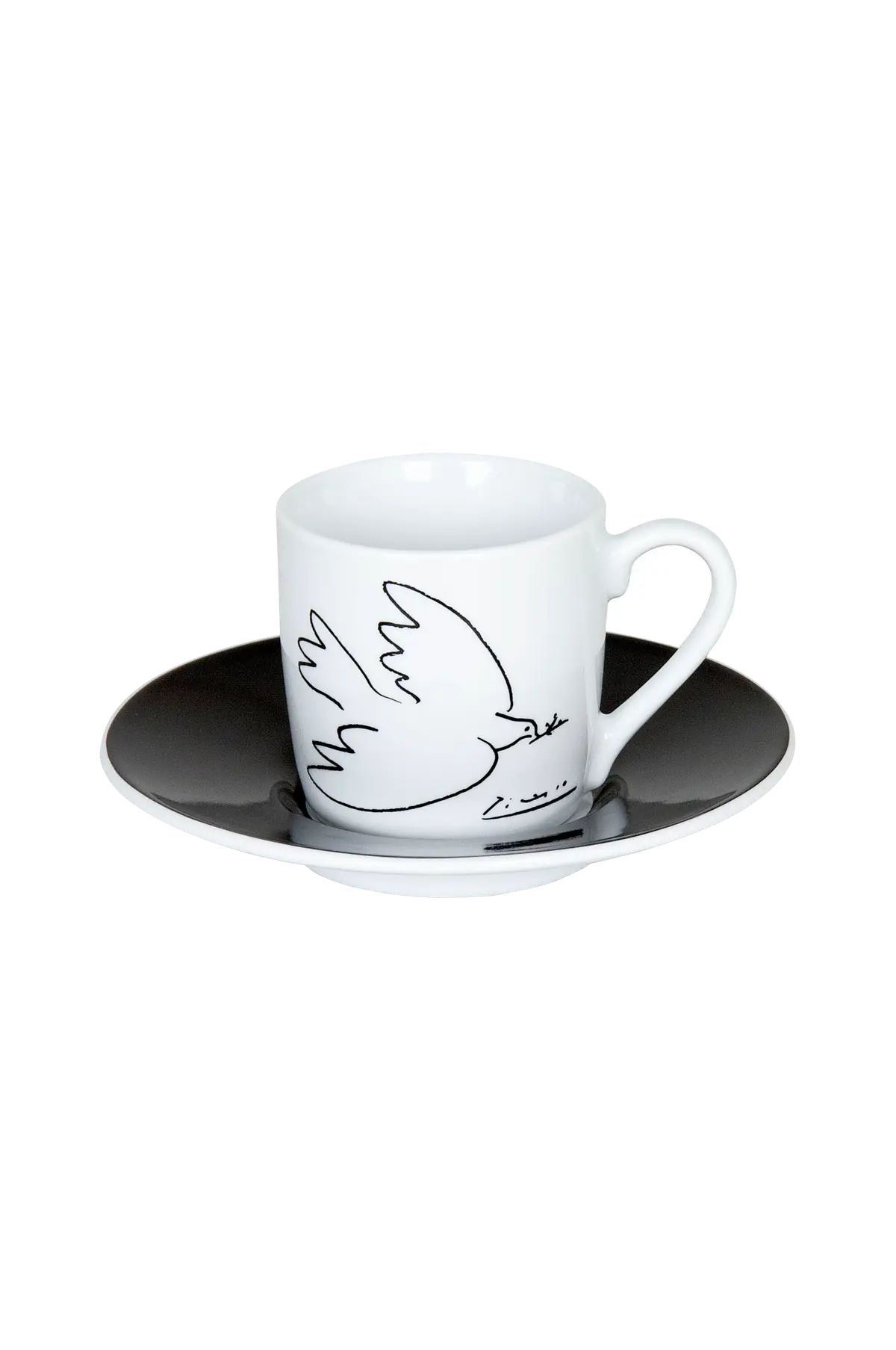Espressokopp med fat Picasso 2-p