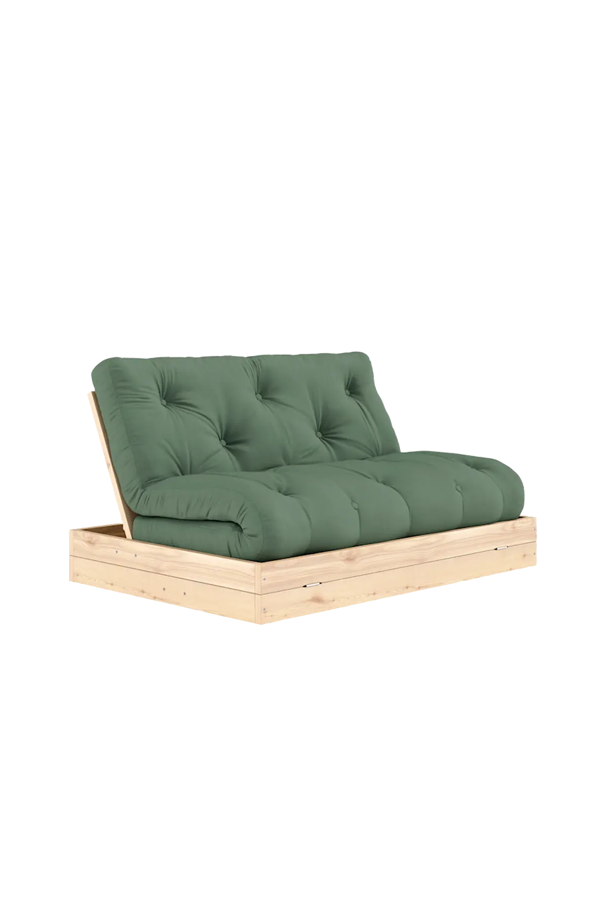 Flip sovesofa Rå / olivengrønn