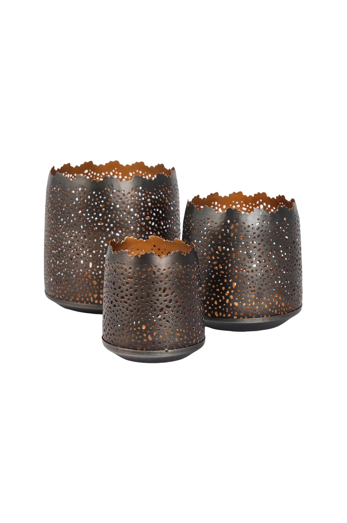 Lucca Candle Lantern 3-pk Kull