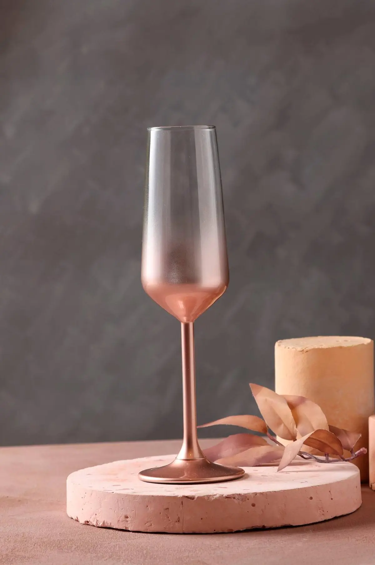 Champagneglassett (2 deler) Champ Rose