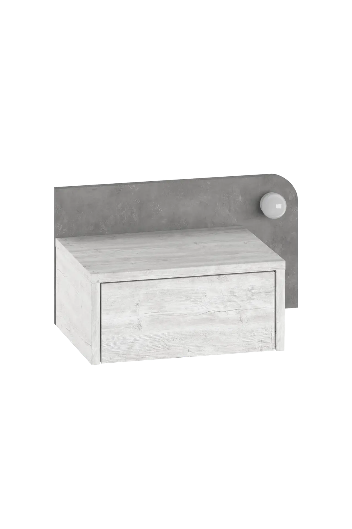 Nattbord Dotta Ancient White/Retro Grey