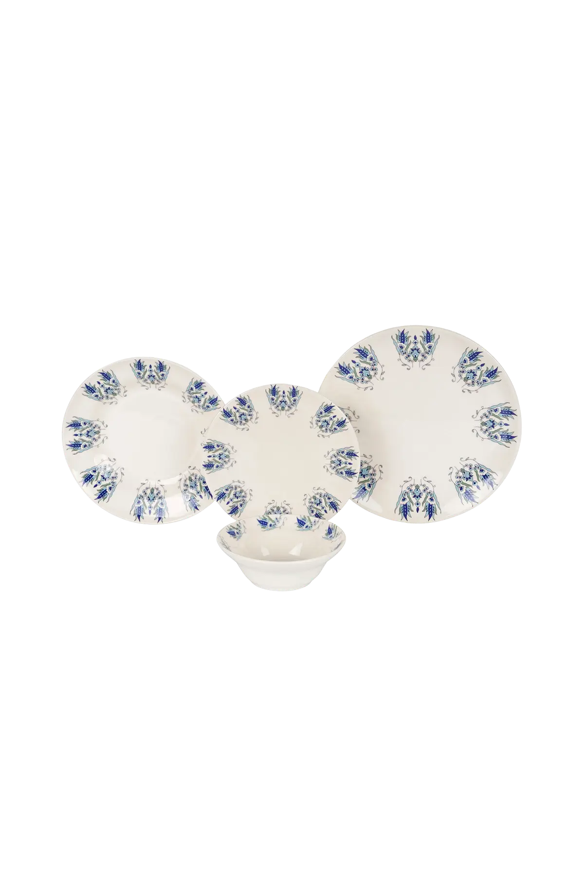 Middagsservise (24 deler) Crowny Flerfarget