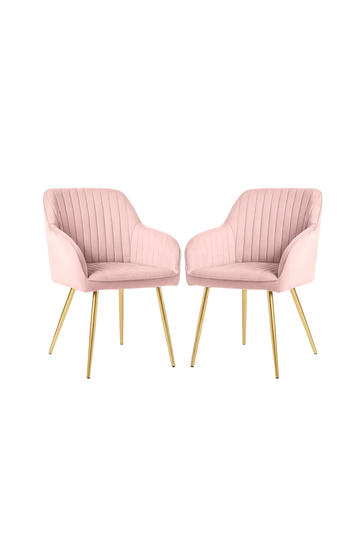 Akord Velvet polstret spisestol, sett med 2 stk.