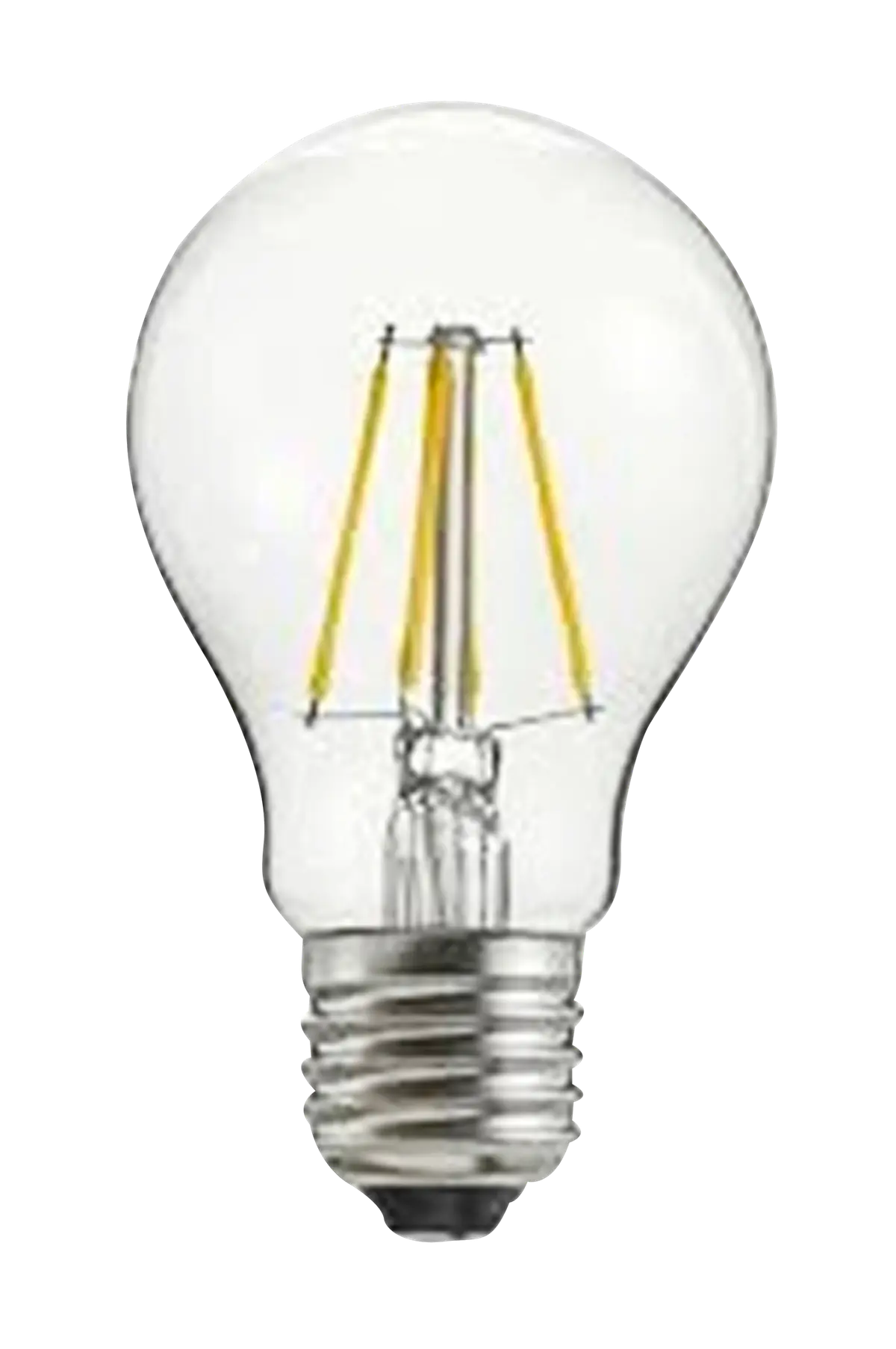 Filament dekorpære, LED, kan dimmes, E27, 4W, Ø 60 mm rav