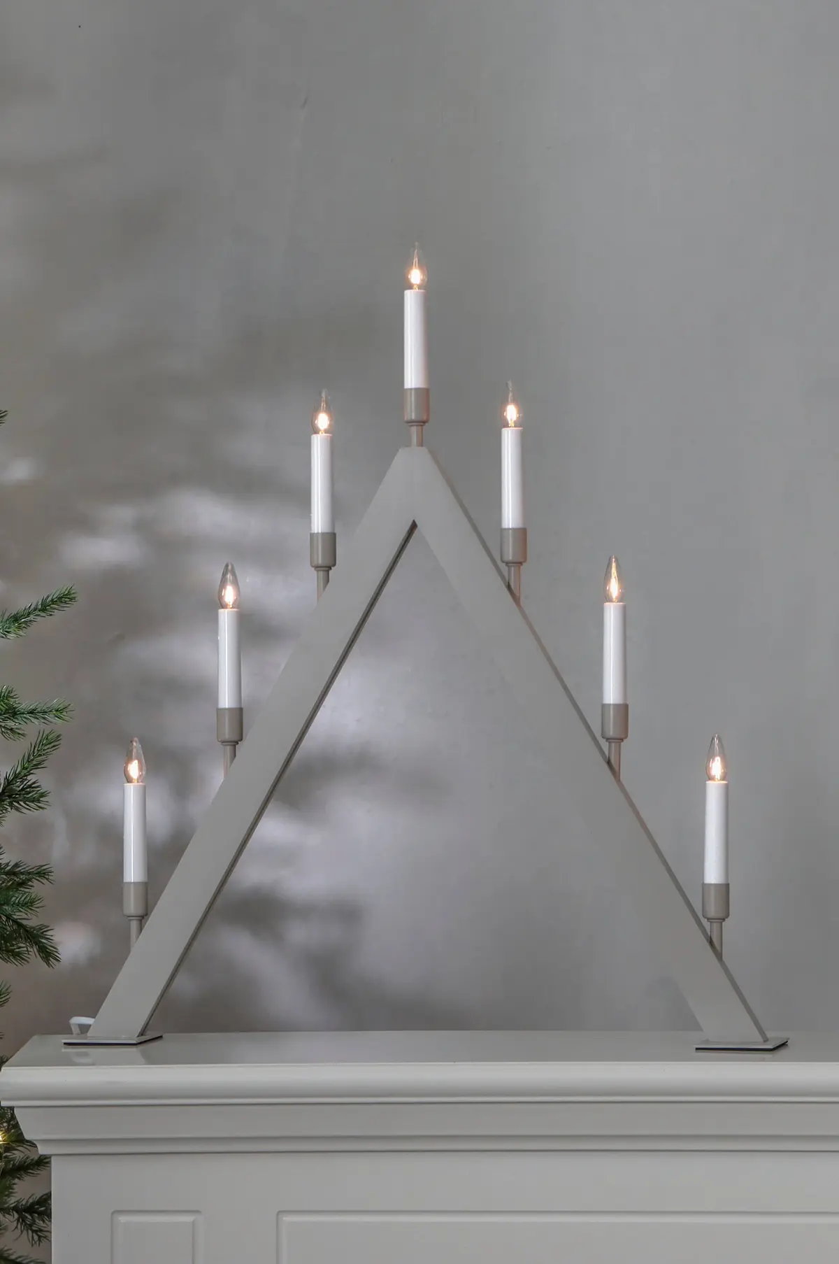 Lysestake Vind høyde 63 cm Beige