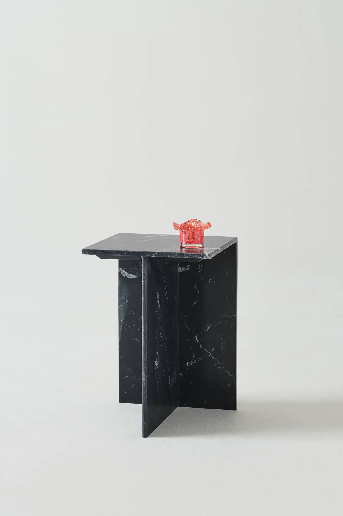 MELETO sidebord  marmor 35x35 cm